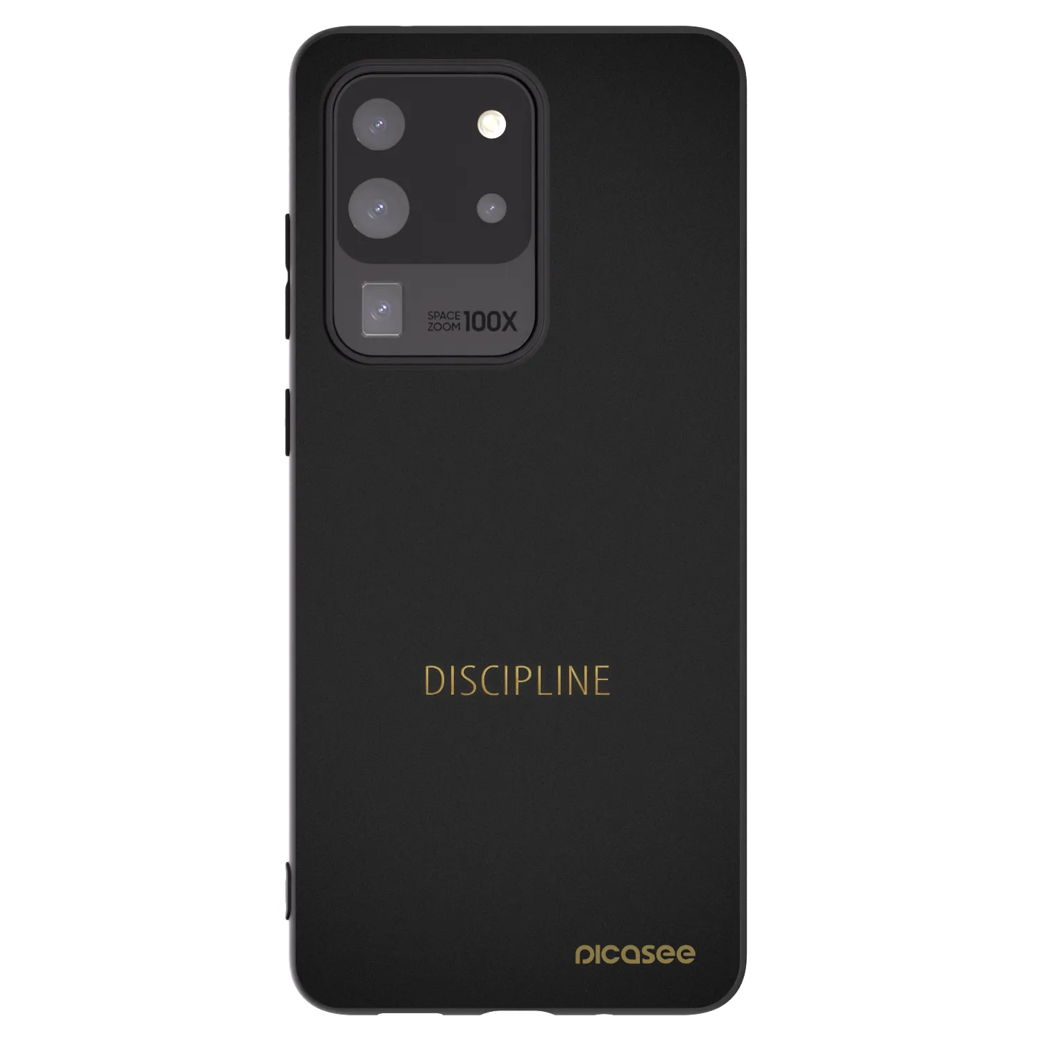 Picasee silikonový černý obal pro Samsung Galaxy S20 Ultra 5G G988F - Discipline