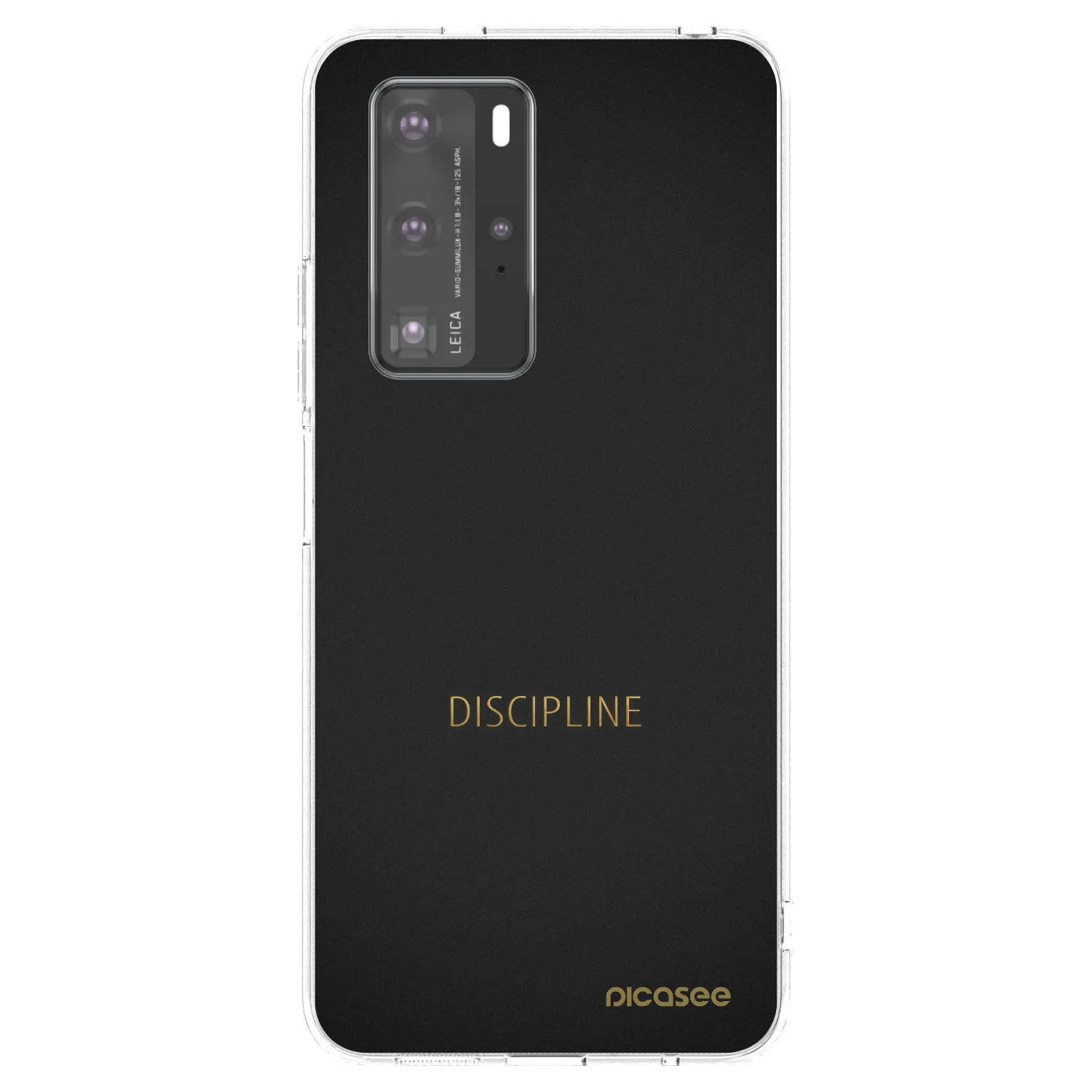 Picasee silikonový průhledný obal pro Huawei P40 Pro - Discipline