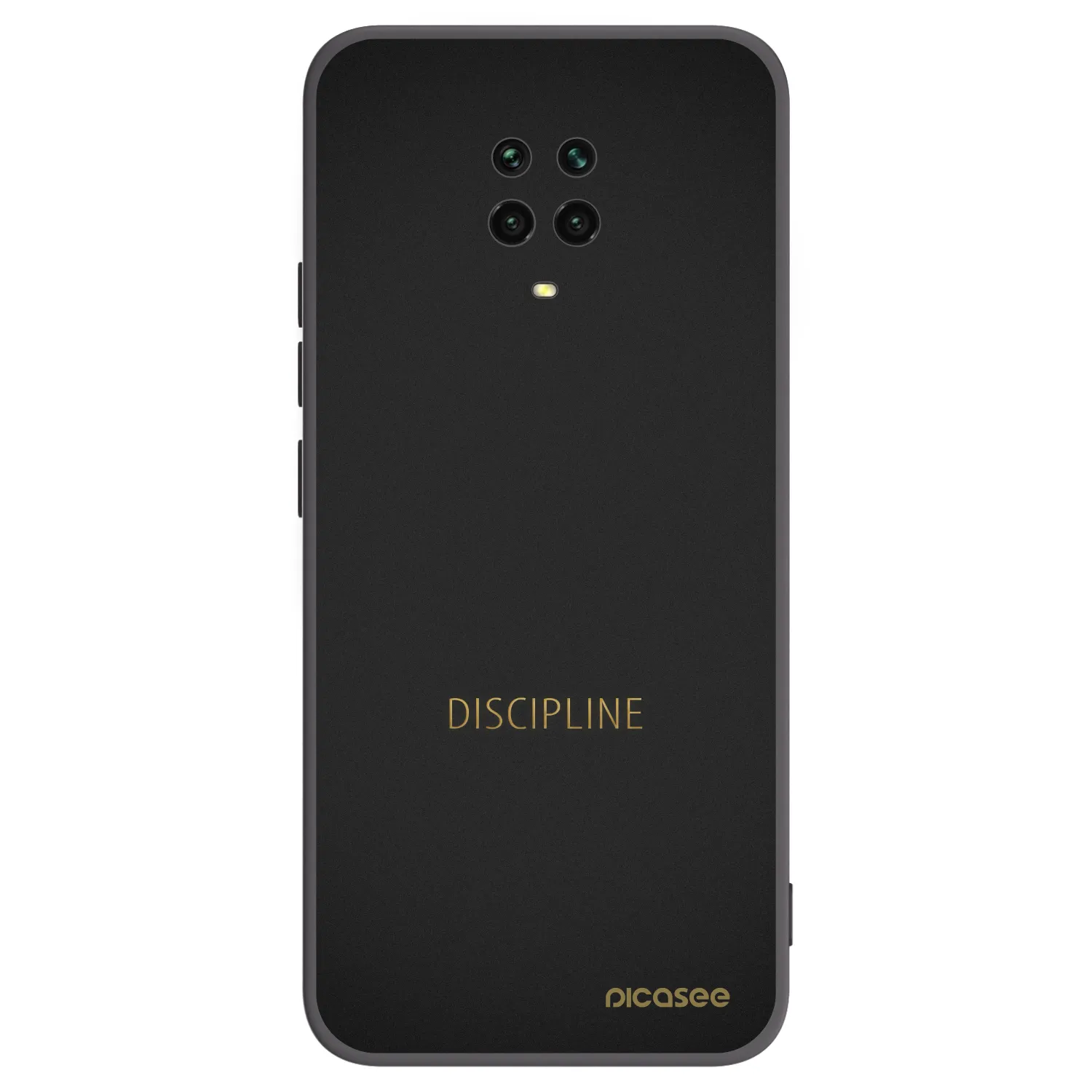 Picasee silikonový černý obal pro Xiaomi Redmi Note 9 Pro - Discipline