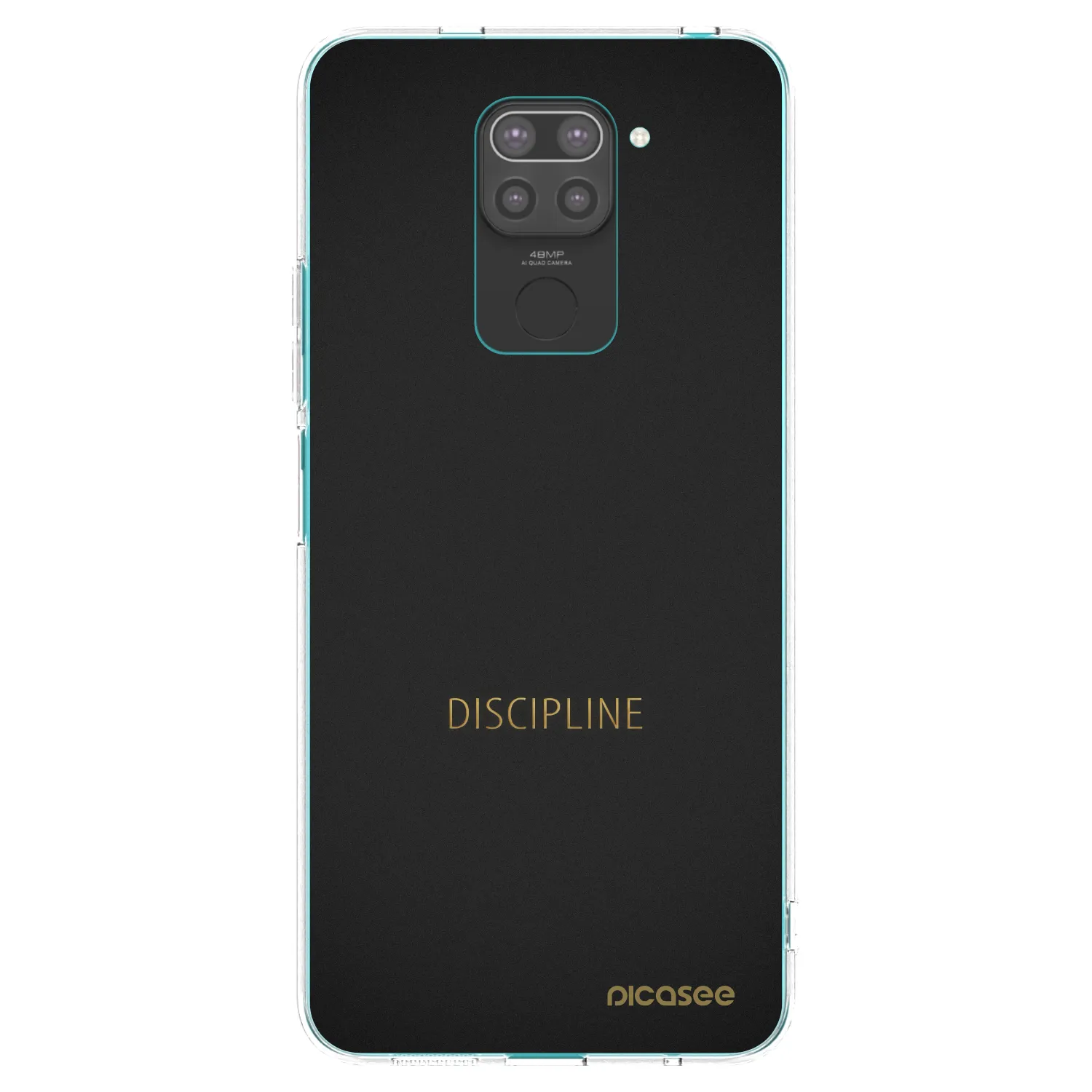 Picasee silikonový černý obal pro Xiaomi Redmi Note 9 - Discipline