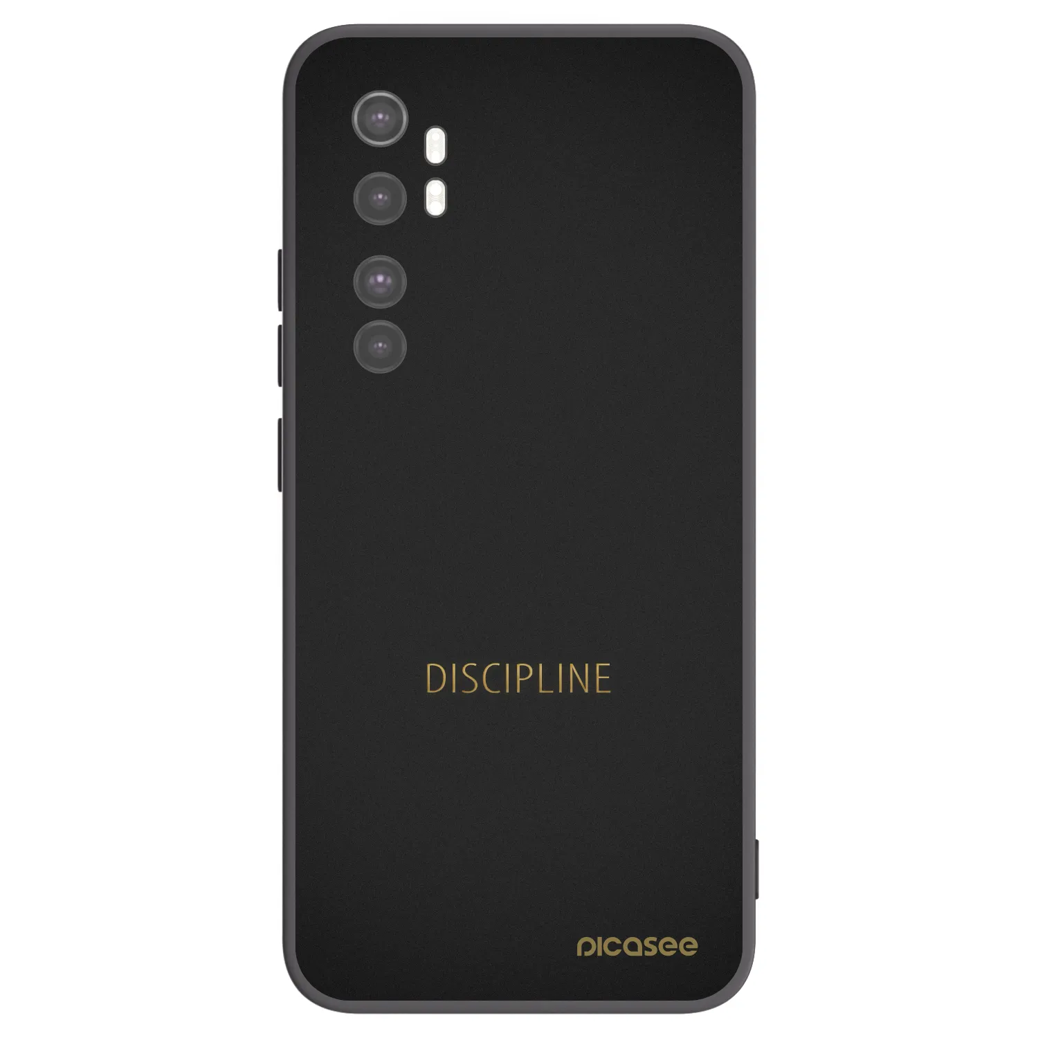 Picasee silikonový černý obal pro Xiaomi Mi Note 10 Lite - Discipline