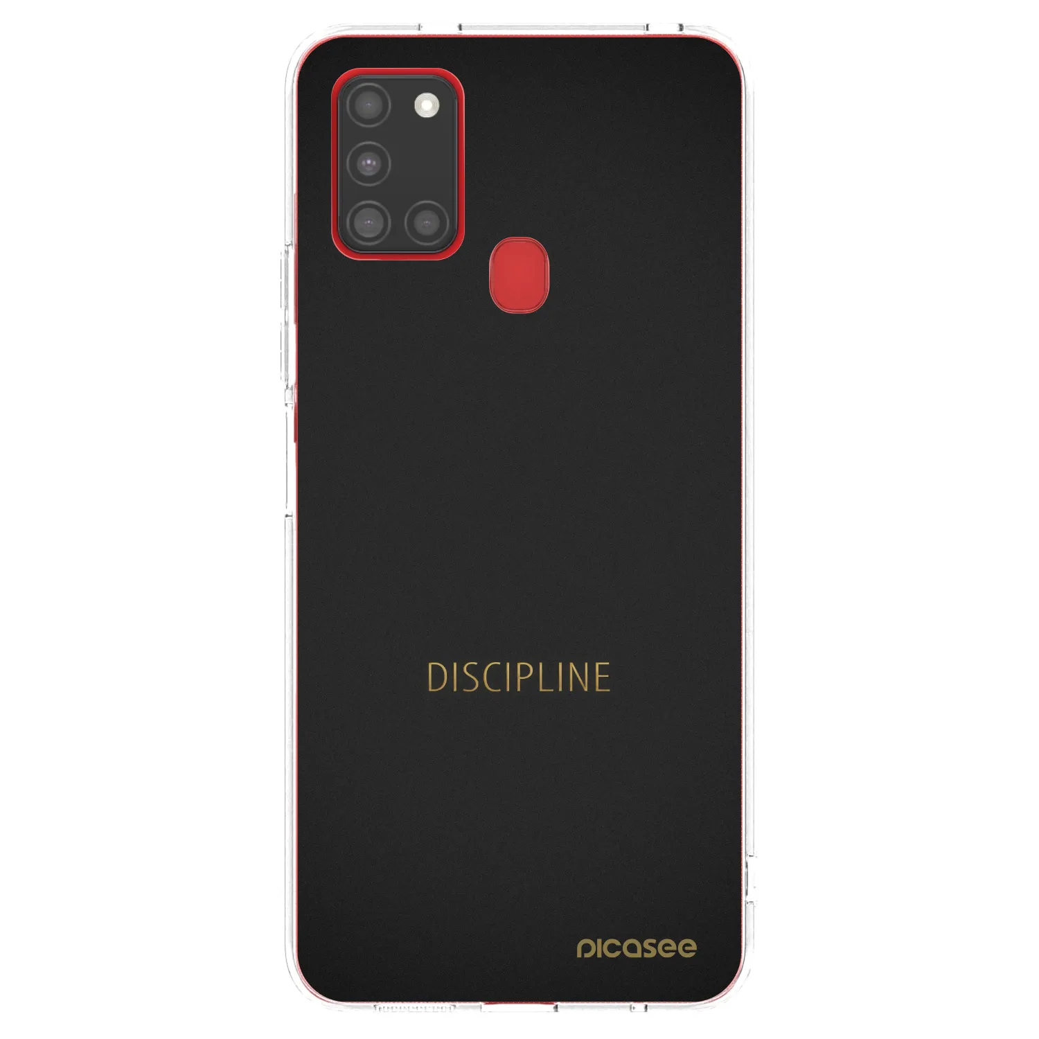 Picasee silikonový průhledný obal pro Samsung Galaxy A21s - Discipline