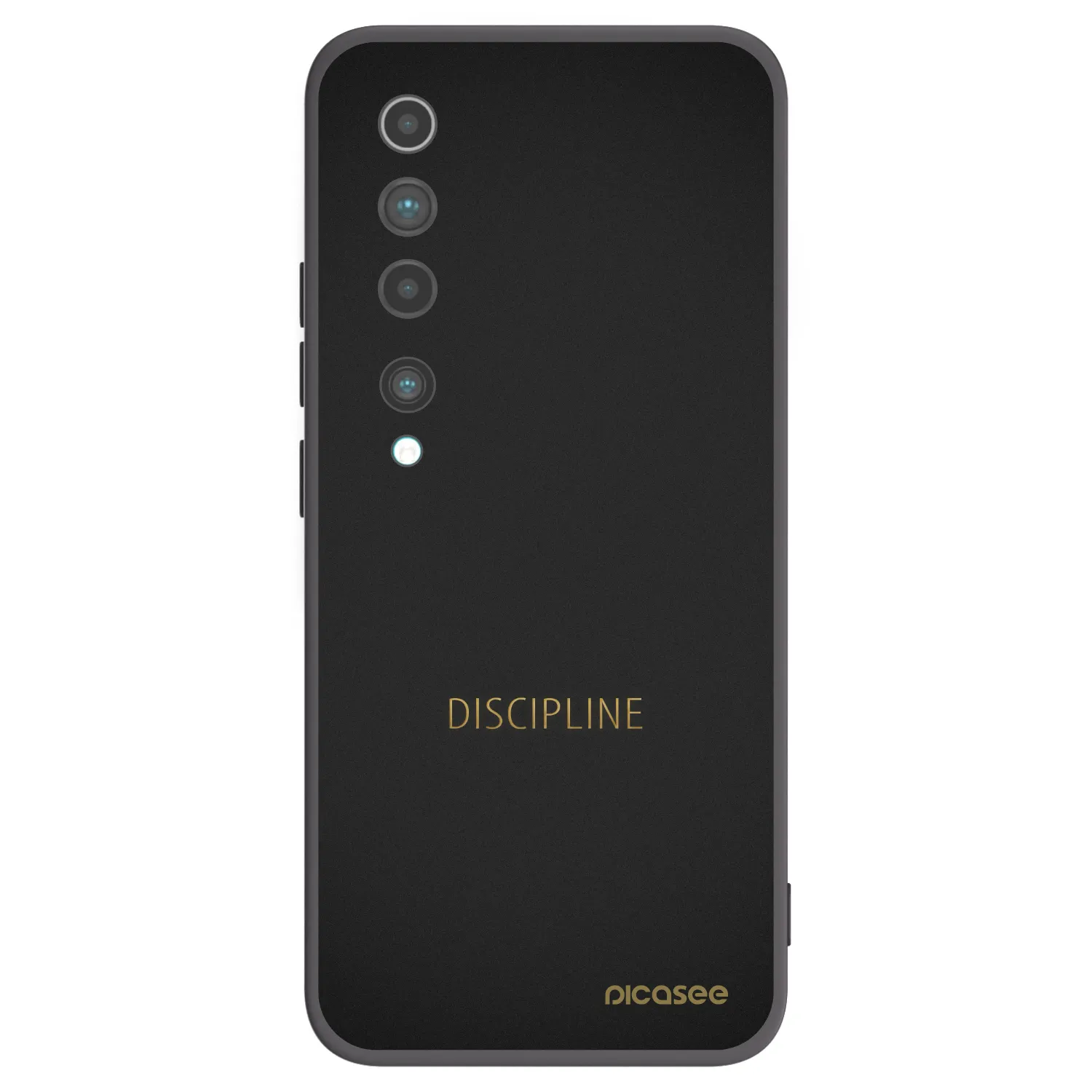 Picasee silikonový černý obal pro Xiaomi Mi 10 - Discipline