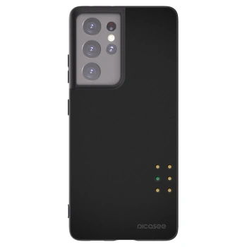 Picasee silikonový černý obal pro Samsung Galaxy S21 Ultra 5G G998B - Pulse