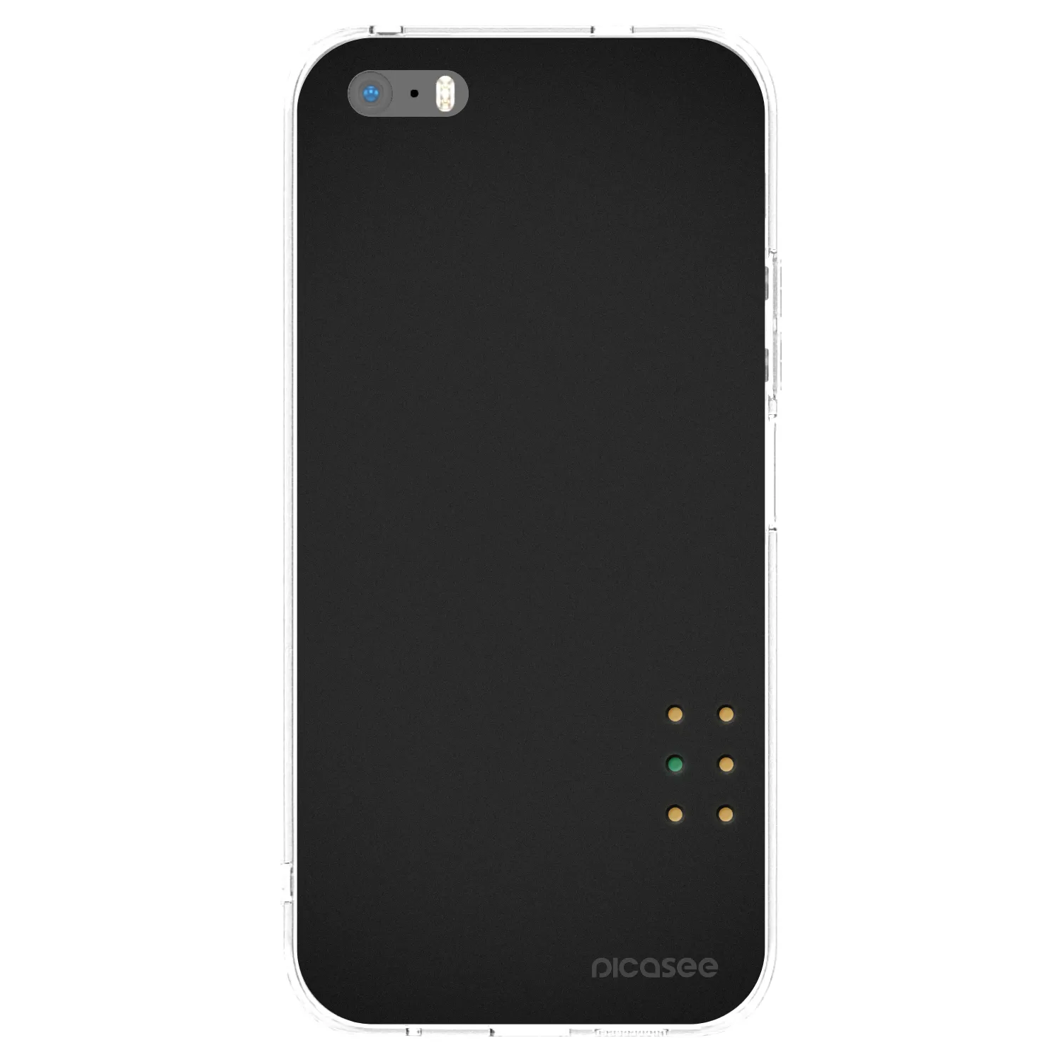 Picasee silikonový průhledný obal pro Apple iPhone 5/5S/SE - Pulse