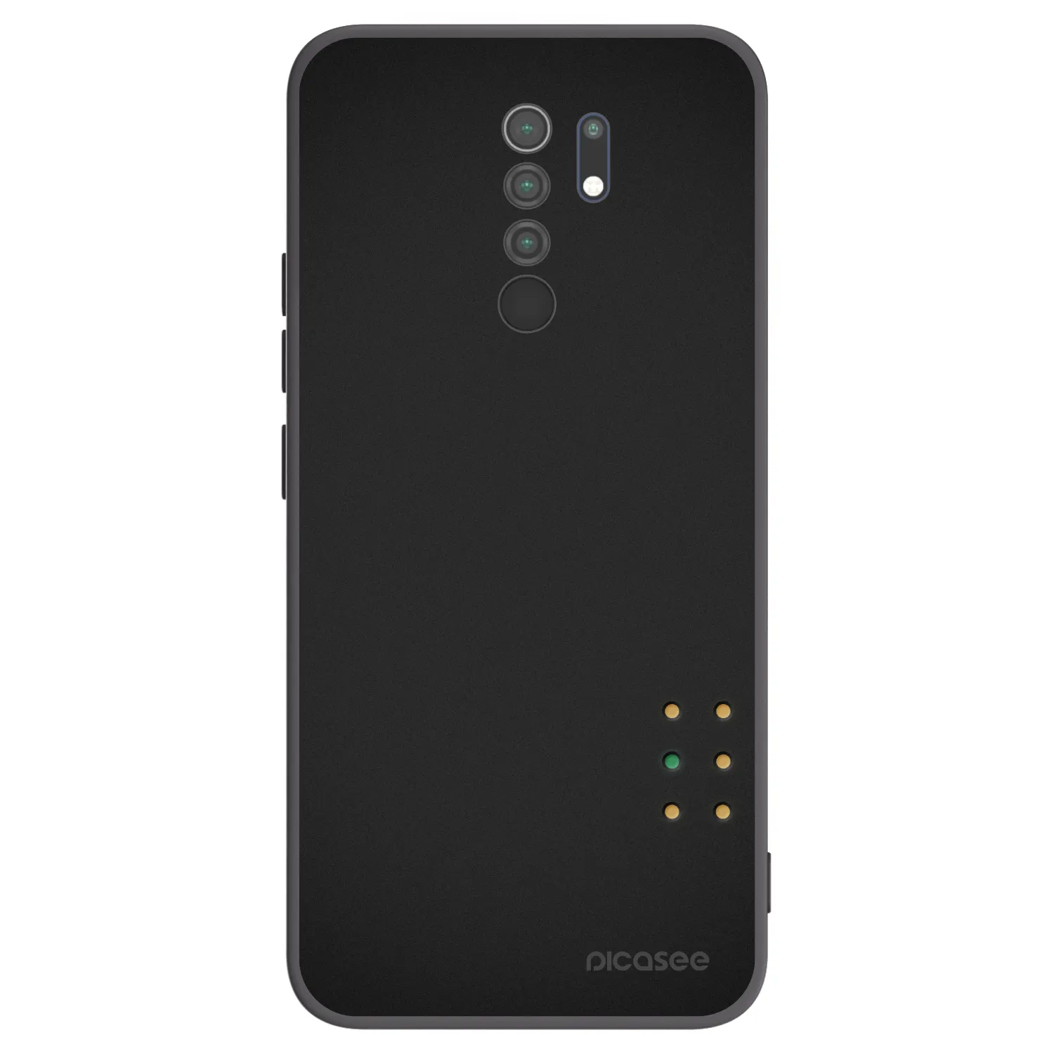 Picasee silikonový černý obal pro Xiaomi Redmi 9 - Pulse