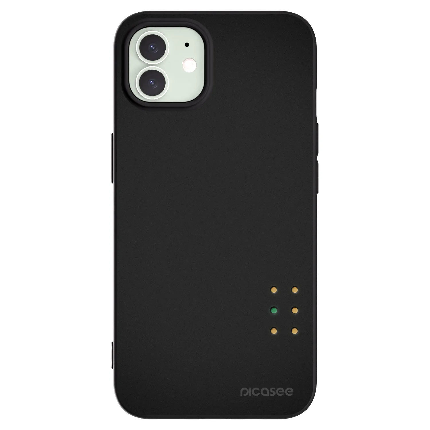 Picasee silikonový černý obal pro Apple iPhone 12 - Pulse