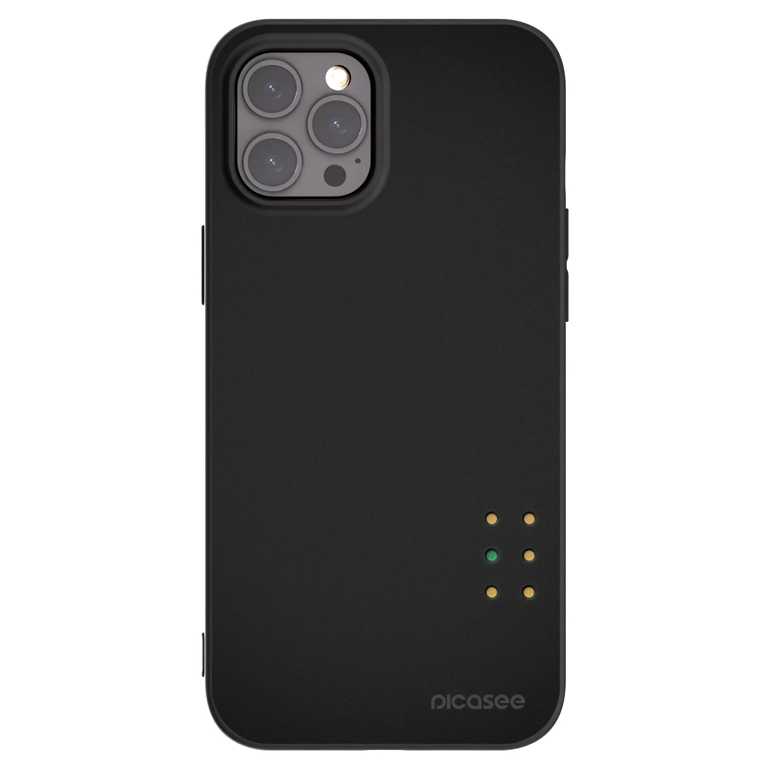 Picasee silikonový černý obal pro Apple iPhone 12 Pro Max - Pulse