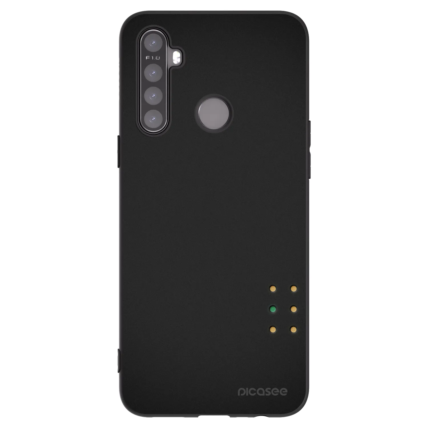 Picasee silikonový černý obal pro Realme 5 - Pulse
