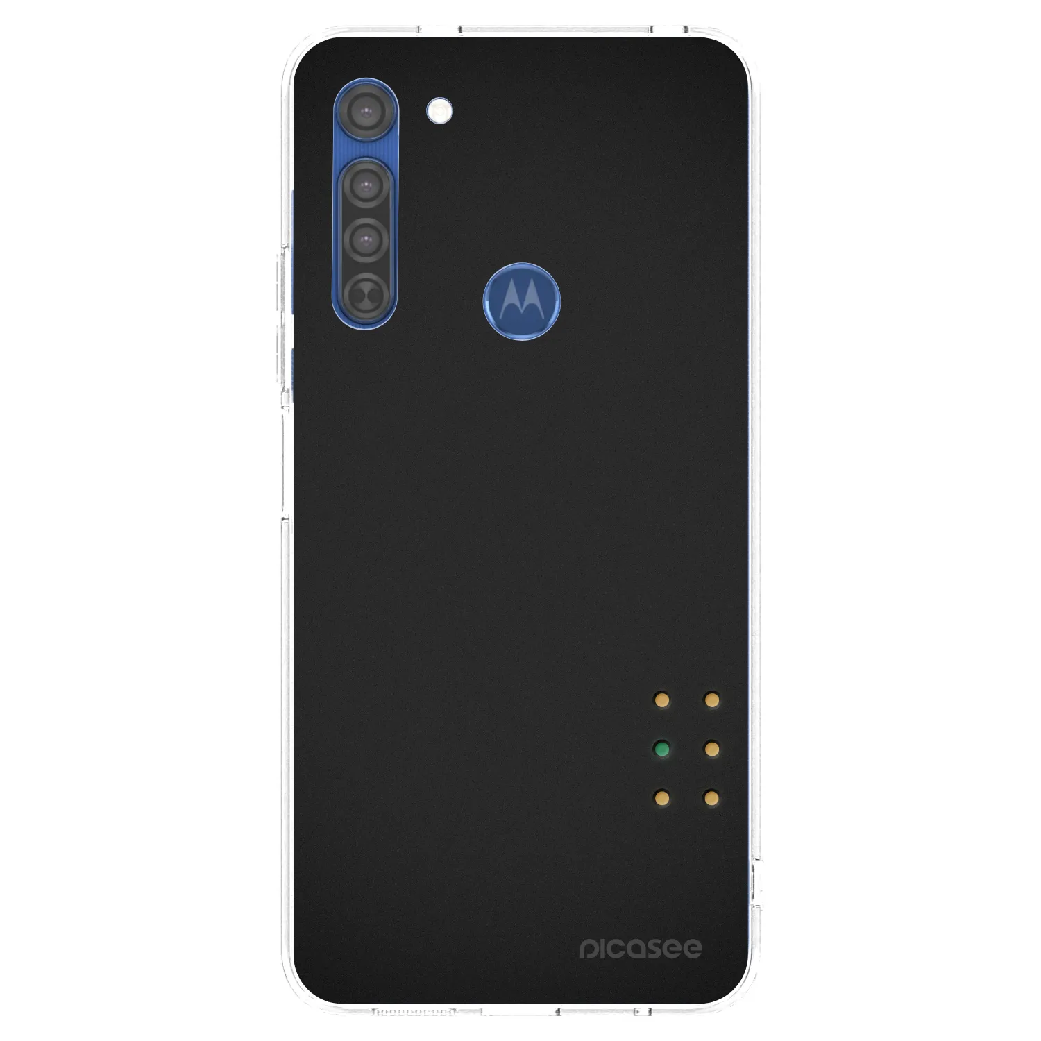 Picasee silikonový průhledný obal pro Motorola Moto G8 - Pulse