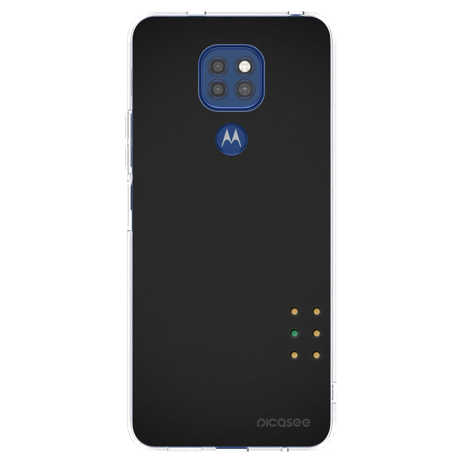 Picasee silikonový průhledný obal pro Motorola Moto G9 Play - Pulse