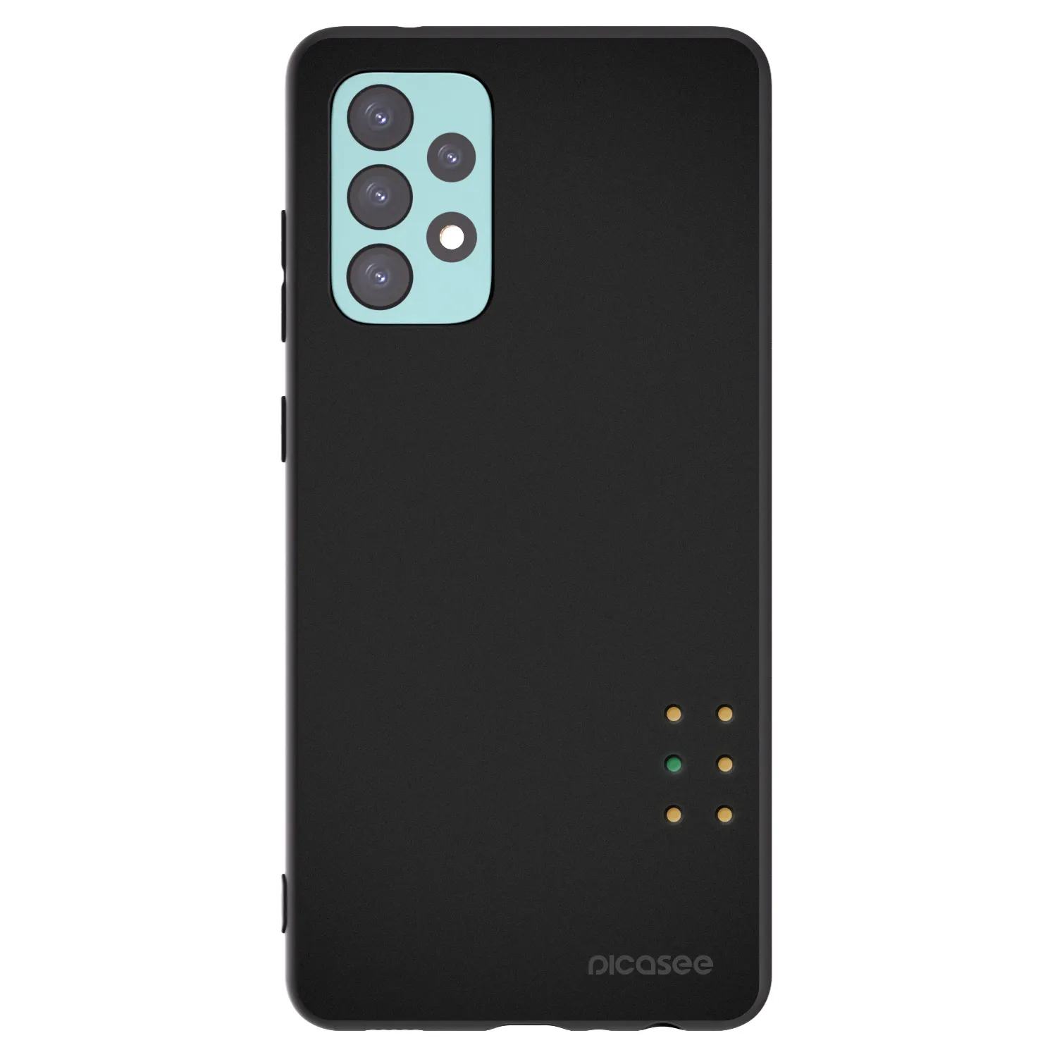Picasee silikonový černý obal pro Samsung Galaxy A72 A725F - Pulse