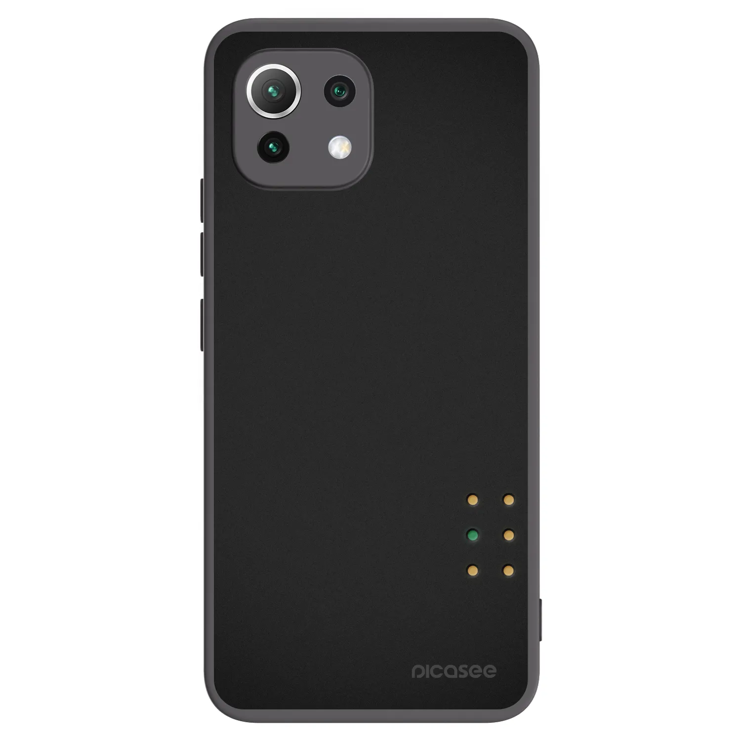 Picasee silikonový černý obal pro Xiaomi Mi 11 Lite - Pulse
