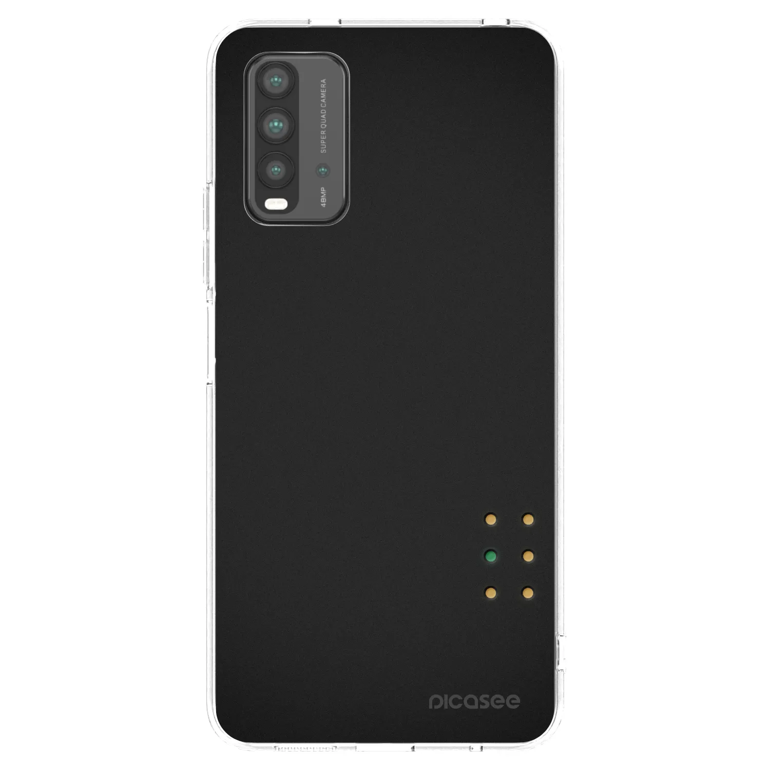 Picasee silikonový černý obal pro Xiaomi Redmi 9T - Pulse