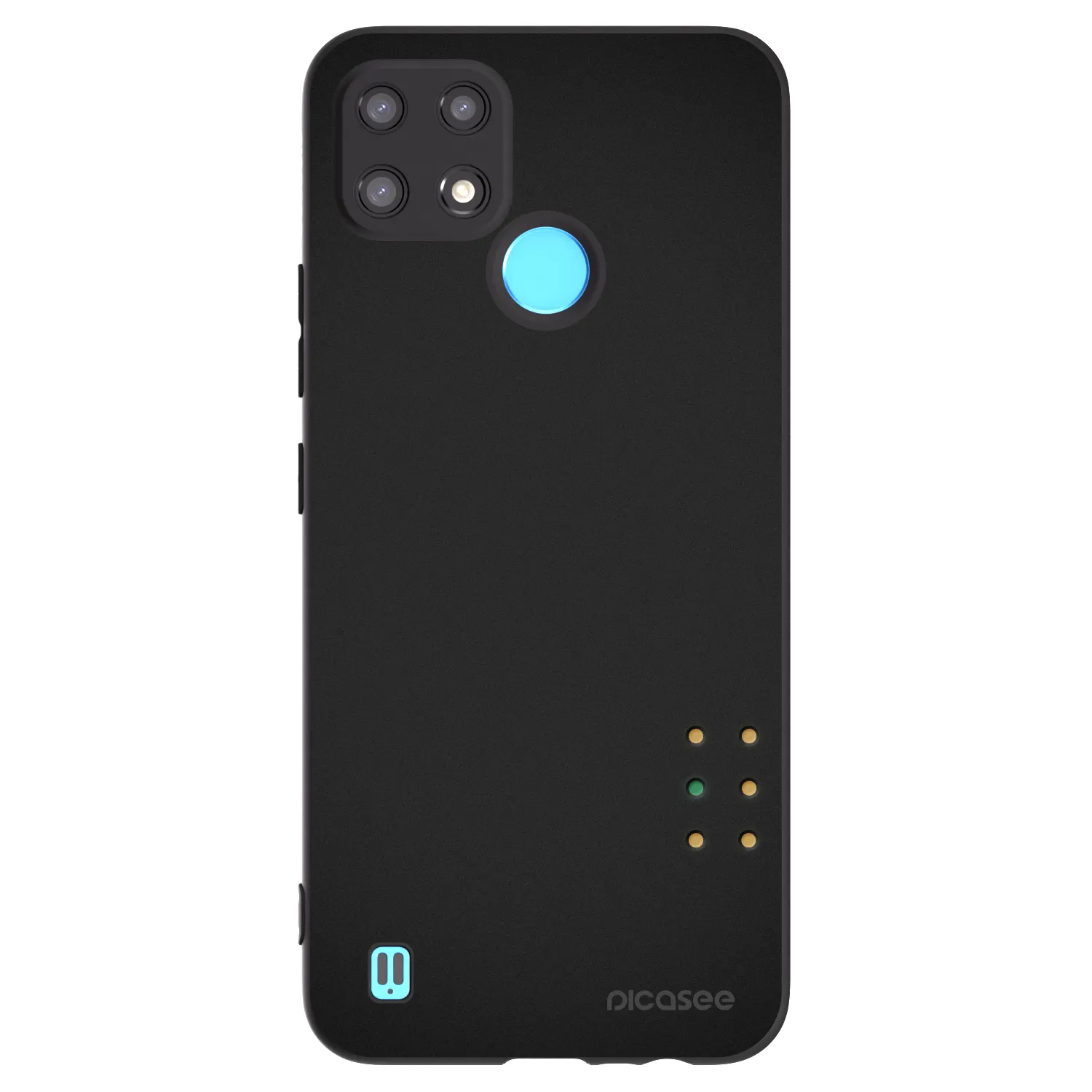 Picasee silikonový černý obal pro Realme C21 - Pulse