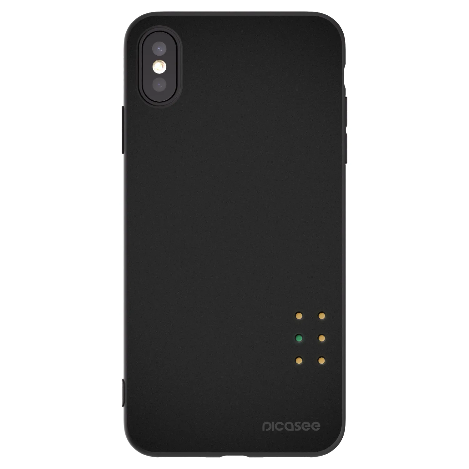 Picasee silikonový černý obal pro Apple iPhone XS Max - Pulse