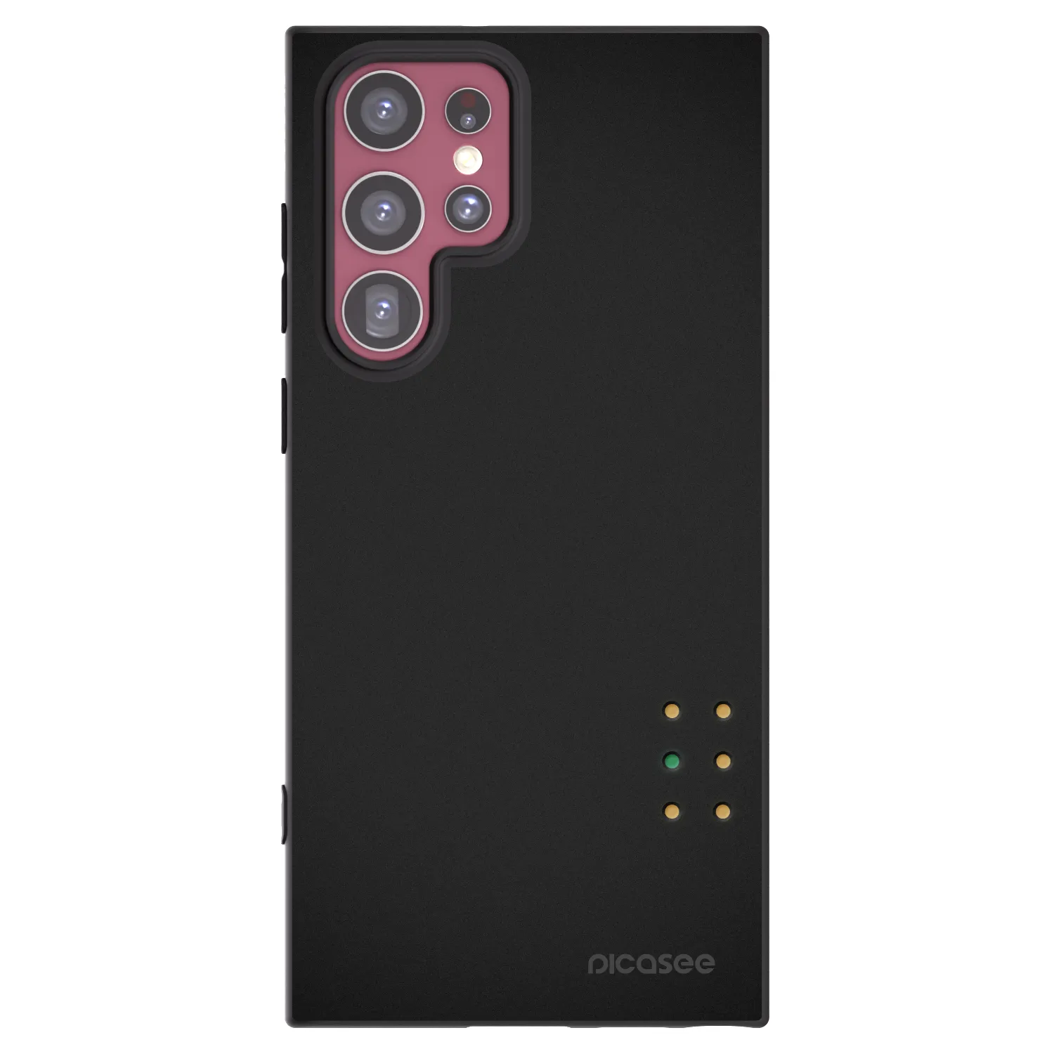 Picasee silikonový černý obal pro Samsung Galaxy S22 Ultra 5G - Pulse