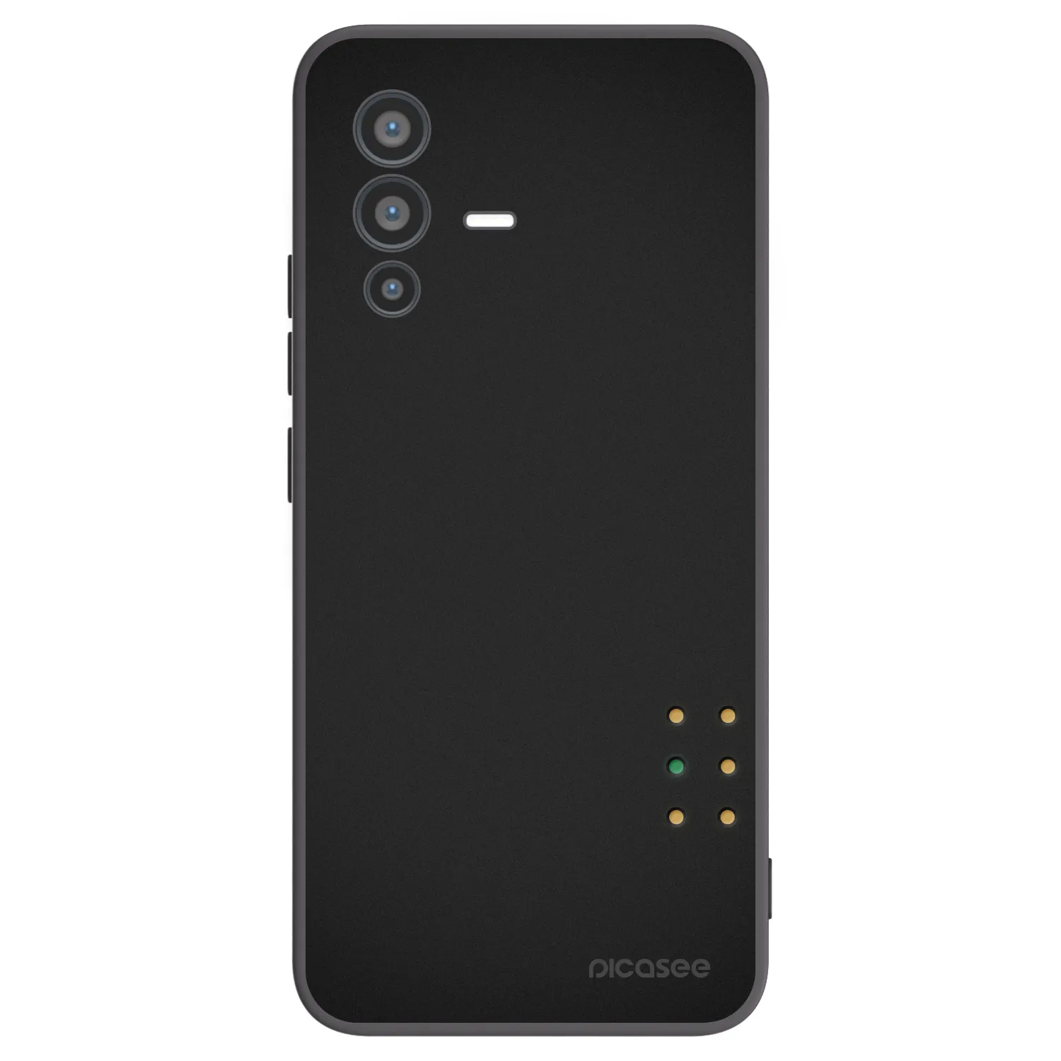 Picasee silikonový černý obal pro Vivo V23 5G - Pulse