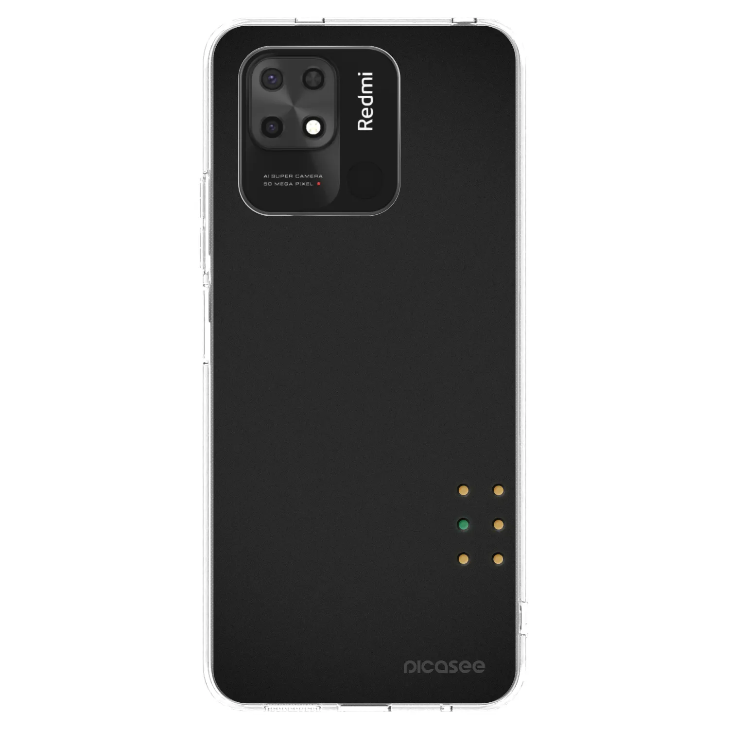 Picasee silikonový průhledný obal pro Xiaomi Redmi 10C - Pulse