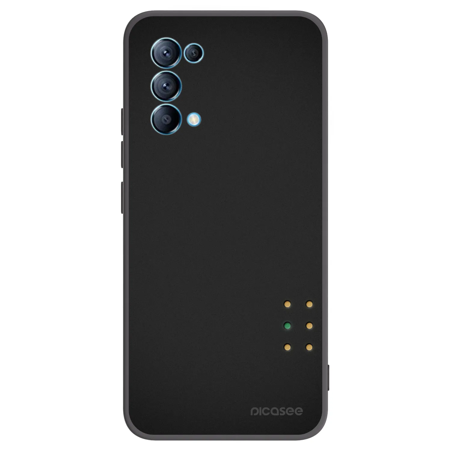 Picasee silikonový černý obal pro OPPO Reno 5 5G - Pulse