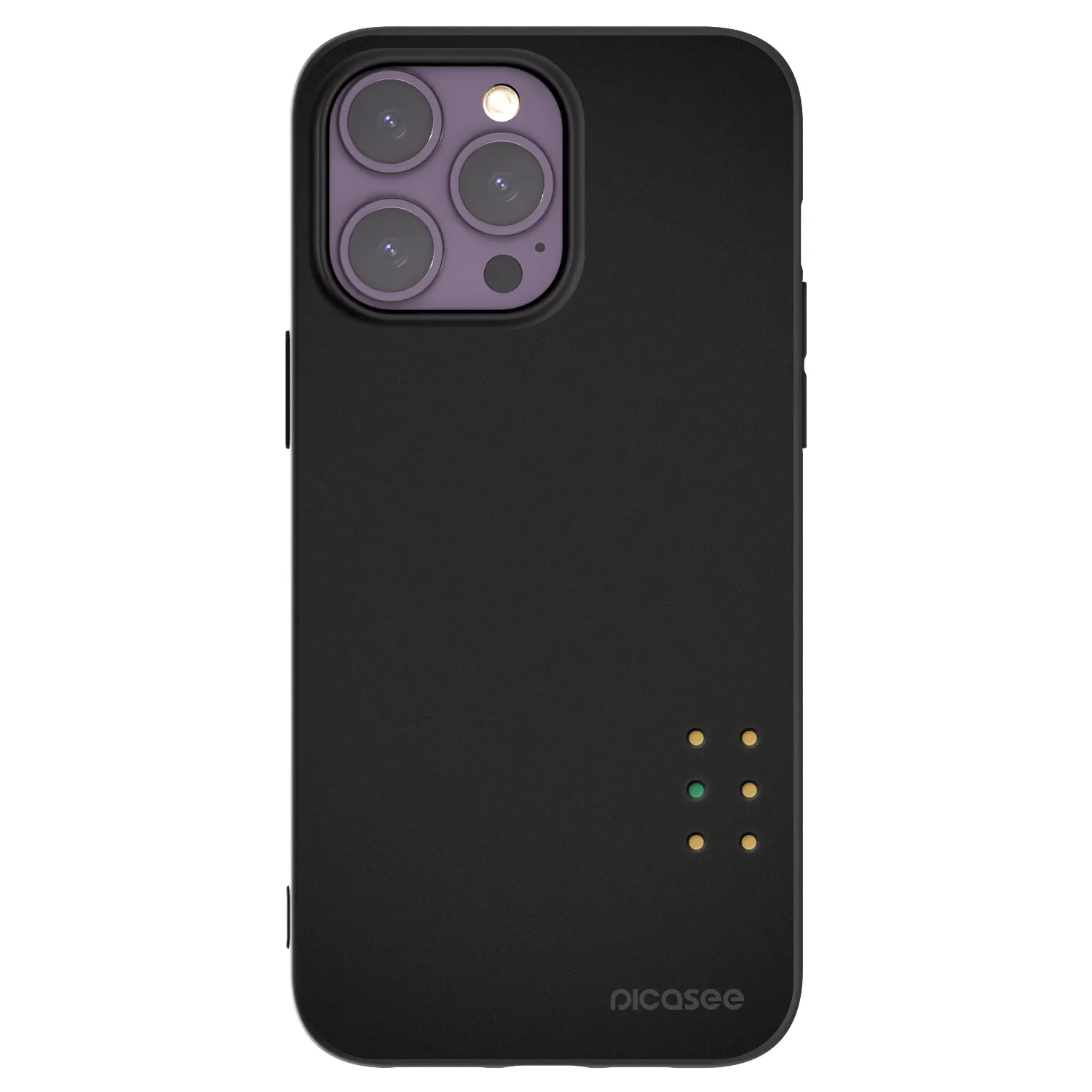 Picasee silikonový černý obal pro Apple iPhone 14 Pro Max - Pulse