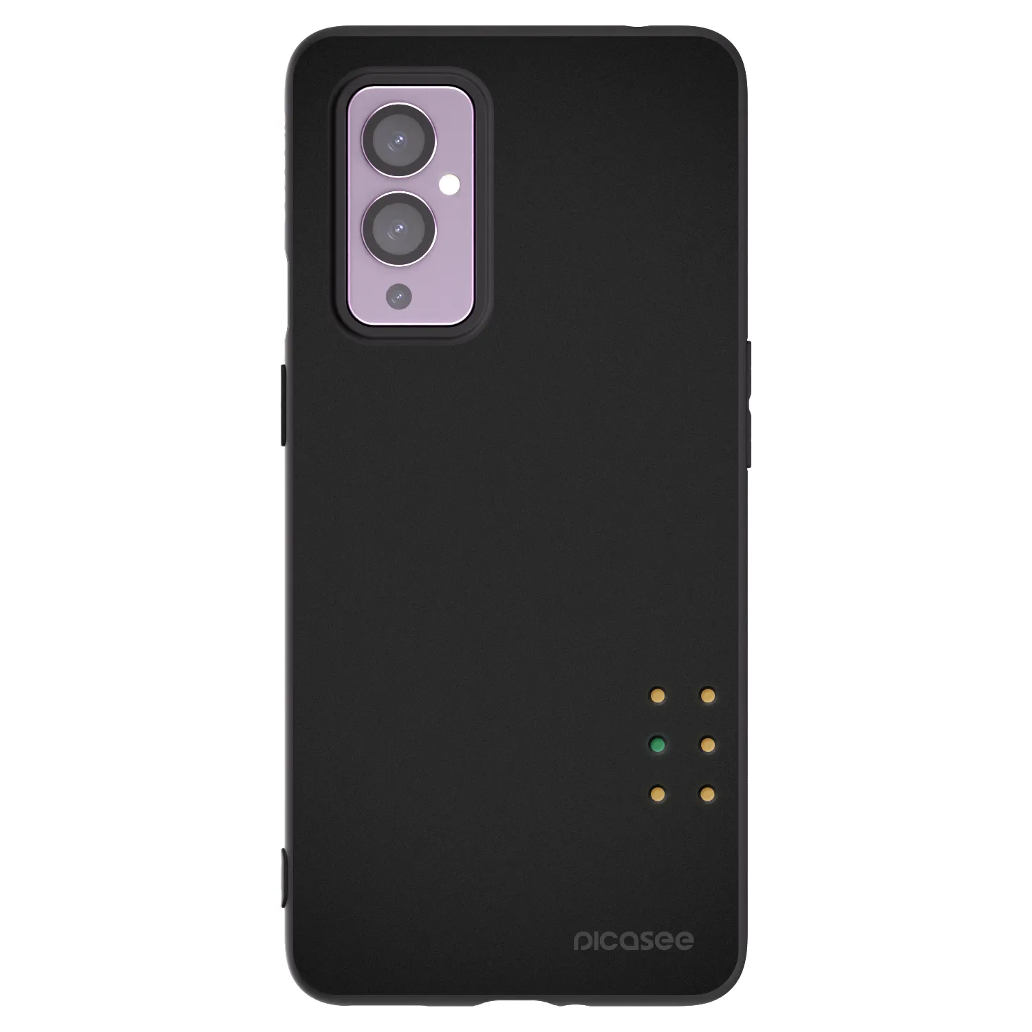 Picasee silikonový černý obal pro OnePlus 9 - Pulse