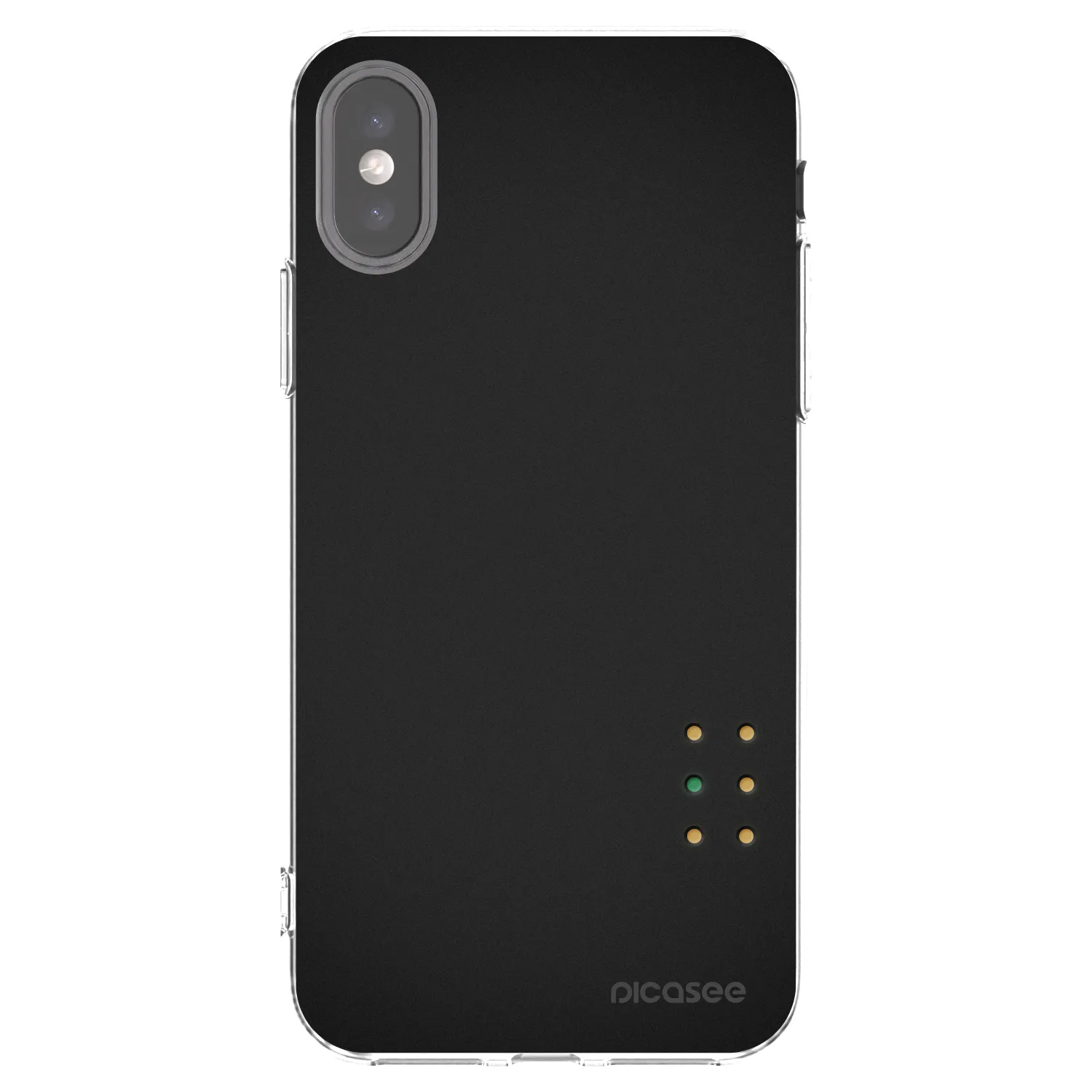 Picasee silikonový průhledný obal pro Apple iPhone X/XS - Pulse