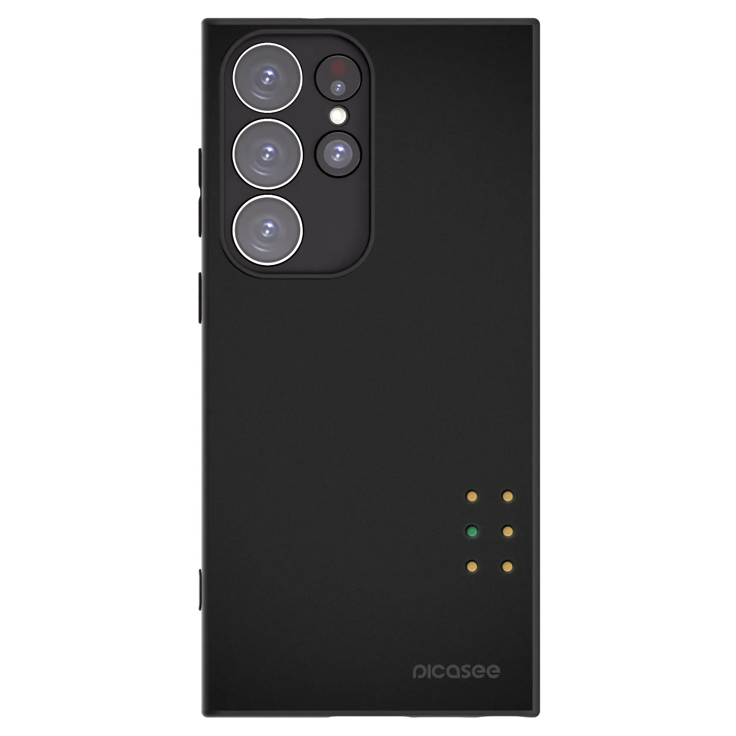 Picasee silikonový černý obal pro Samsung Galaxy S23 Ultra 5G - Pulse