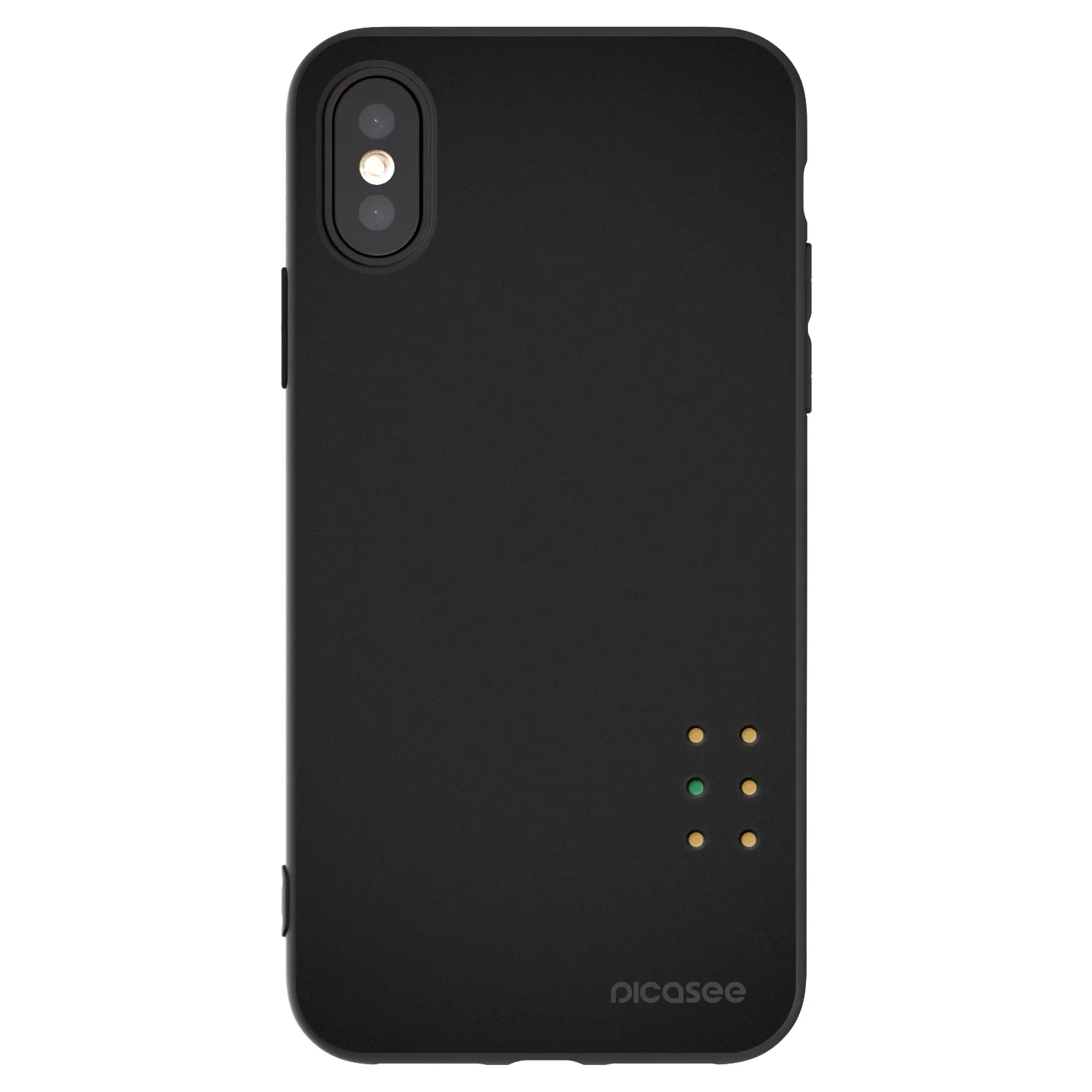Picasee silikonový černý obal pro Apple iPhone X/XS - Pulse
