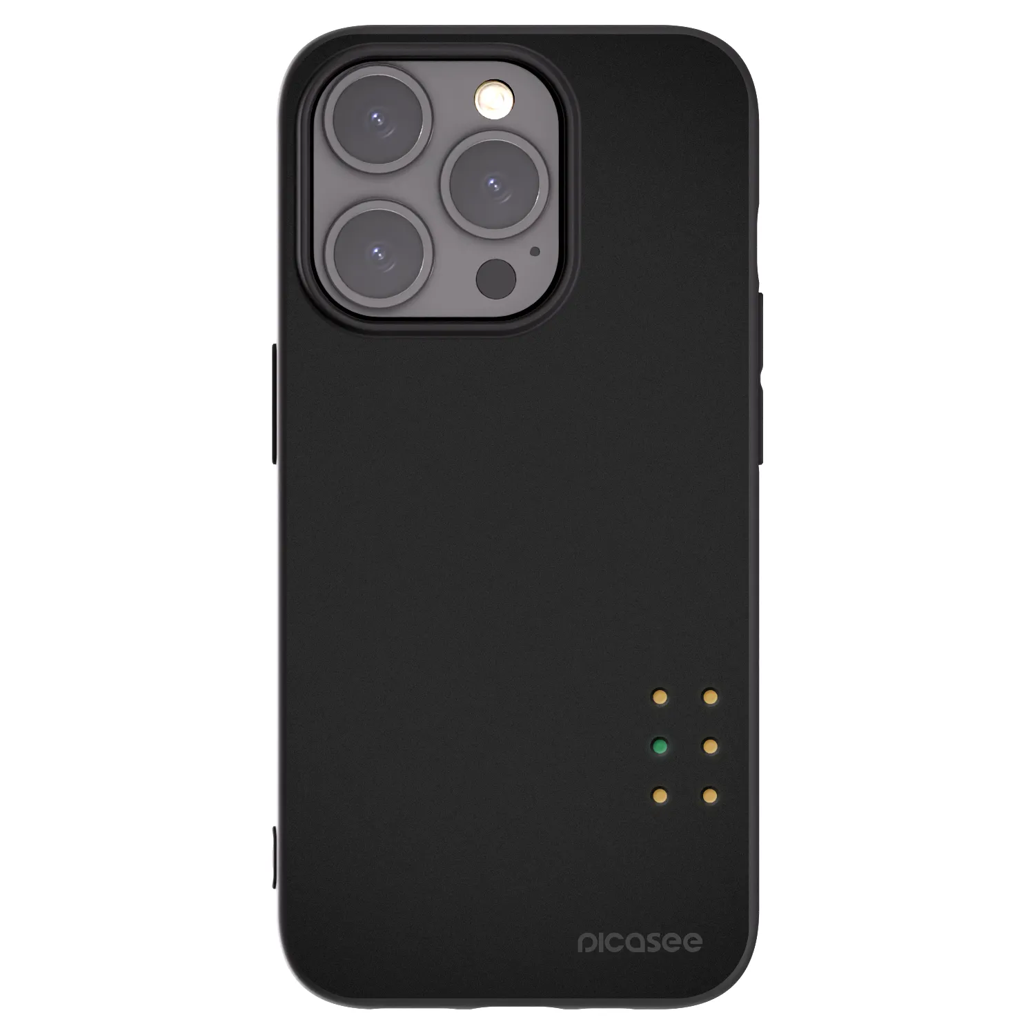 Picasee silikonový černý obal pro Apple iPhone 15 Pro - Pulse