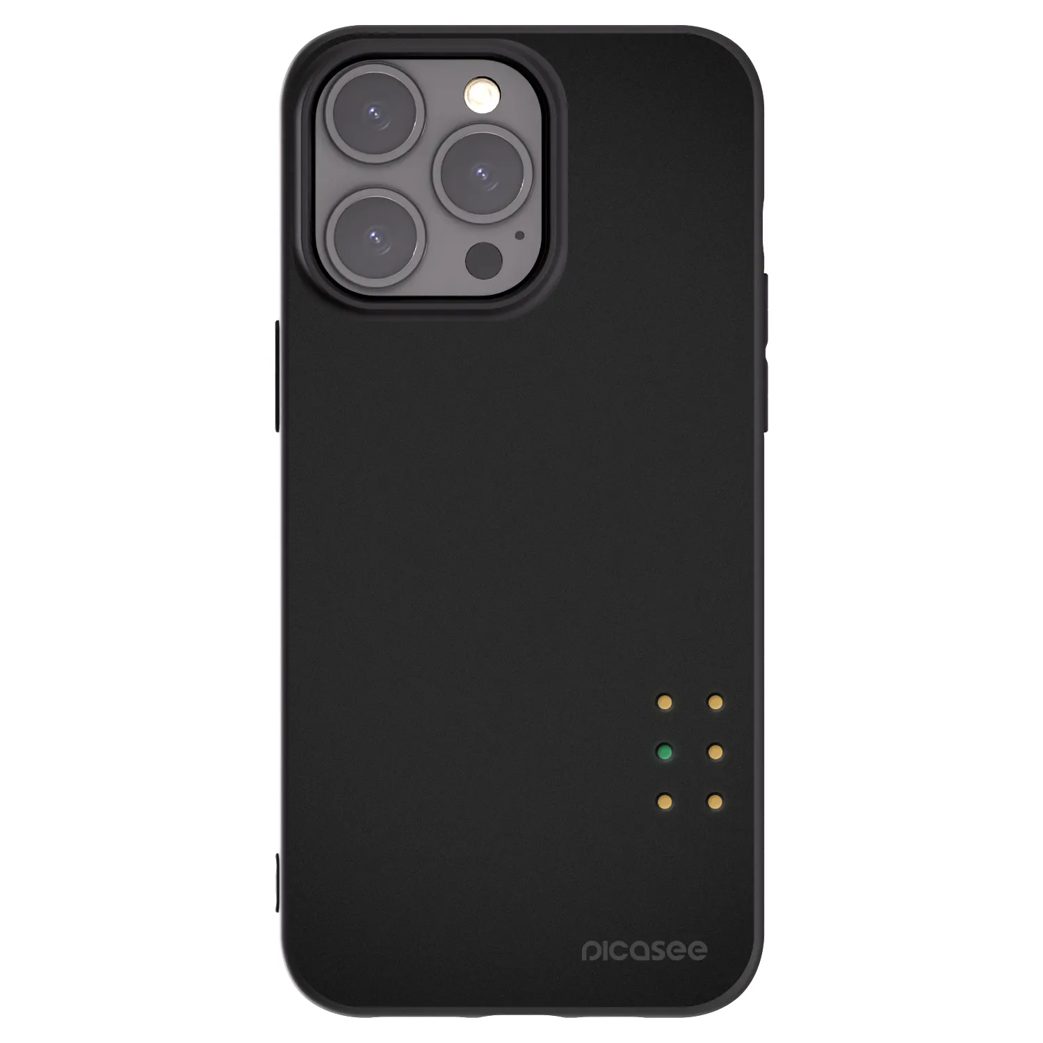 Picasee silikonový černý obal pro Apple iPhone 15 Pro Max - Pulse
