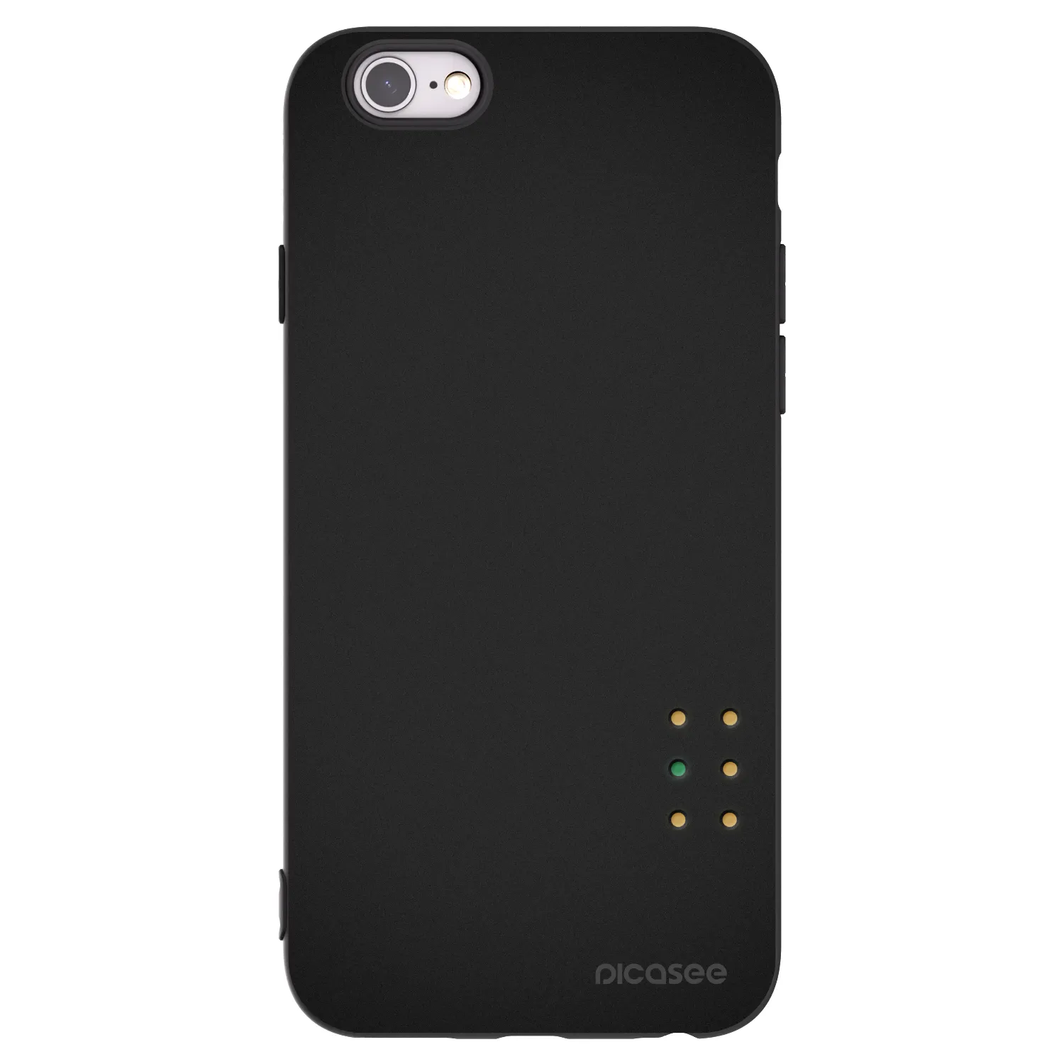 Picasee silikonový černý obal pro Apple iPhone 6/6S - Pulse