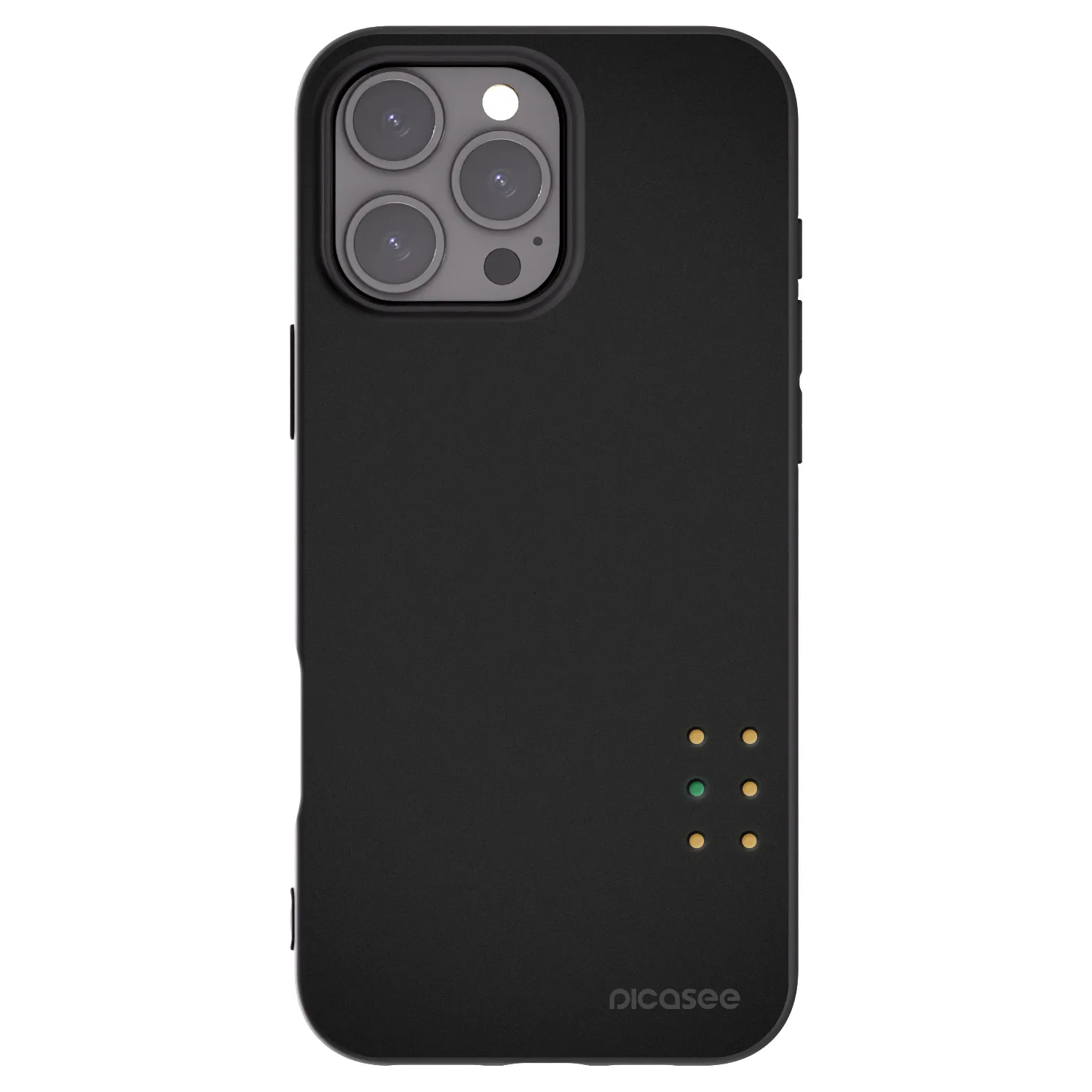 Picasee silikonový černý obal pro Apple iPhone 16 Pro Max - Pulse