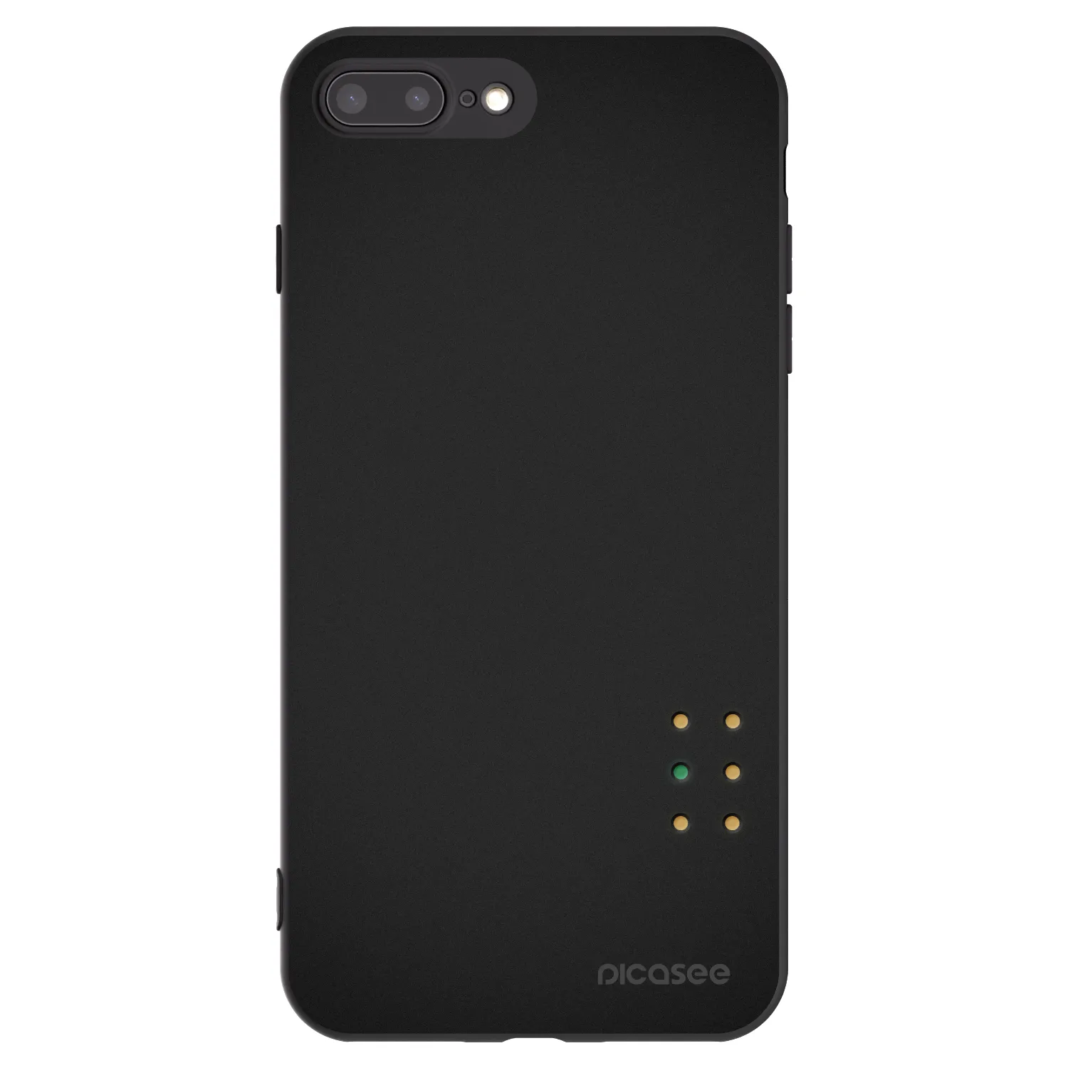 Picasee silikonový černý obal pro Apple iPhone 7 Plus - Pulse