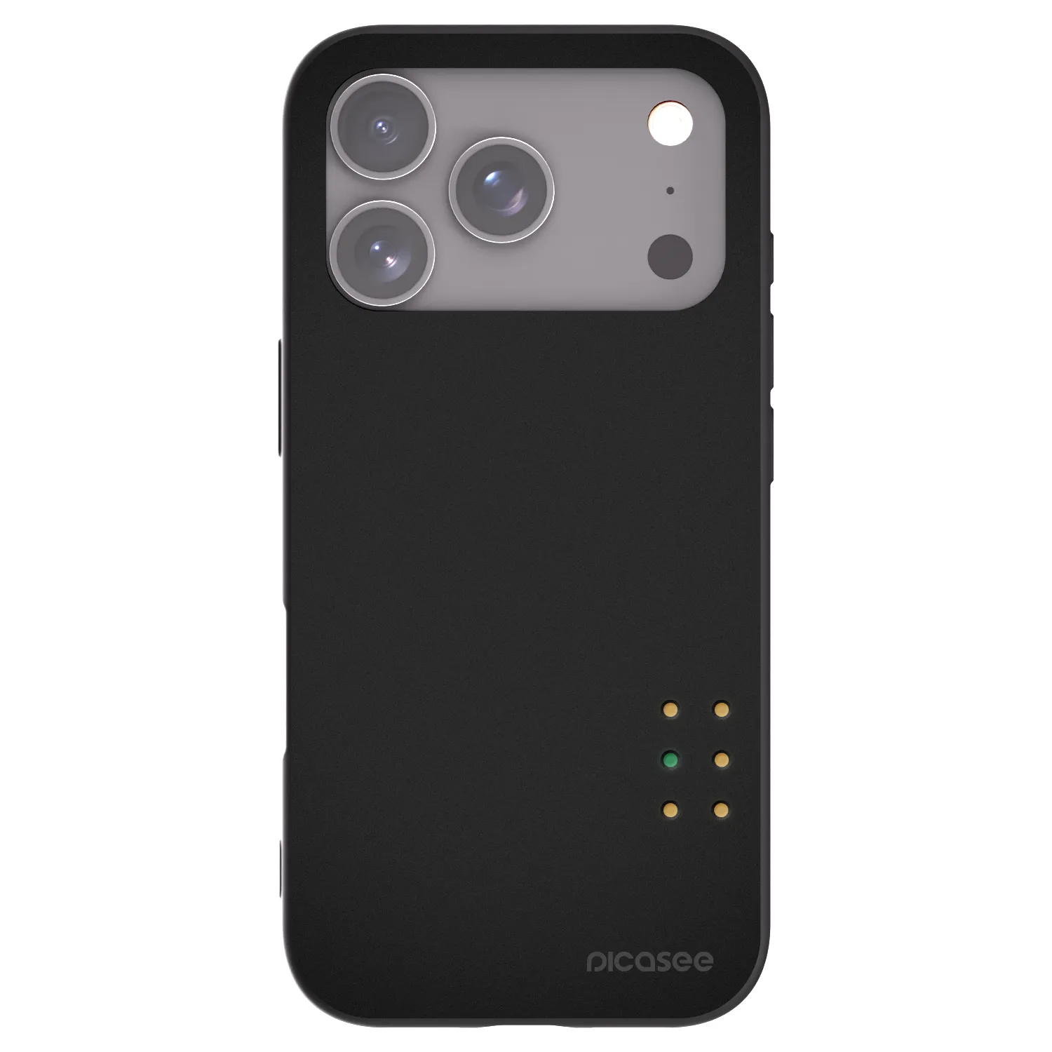 Picasee silikonový černý obal pro Apple iPhone 17 Pro - Pulse