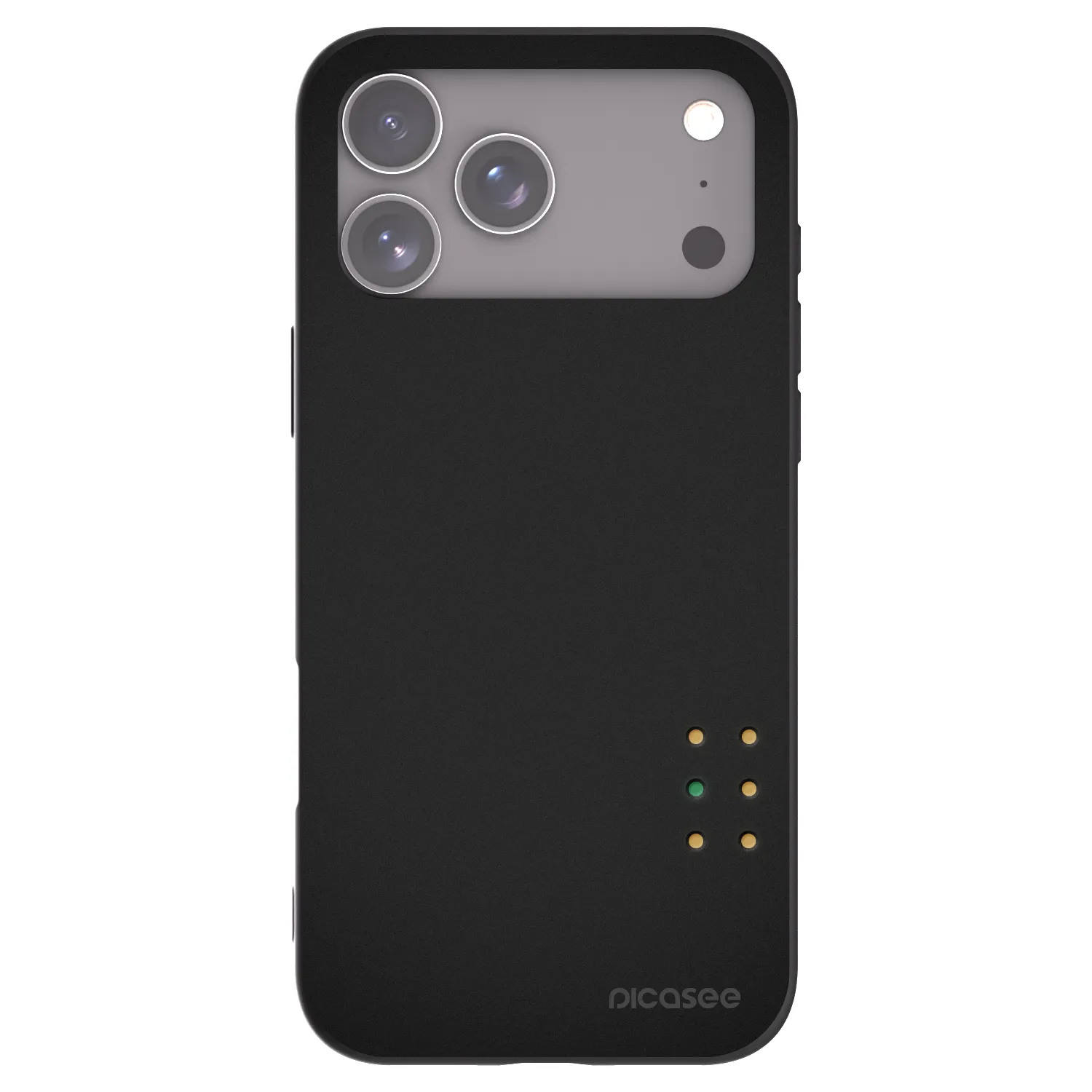 Picasee silikonový černý obal pro Apple iPhone 17 Pro Max - Pulse