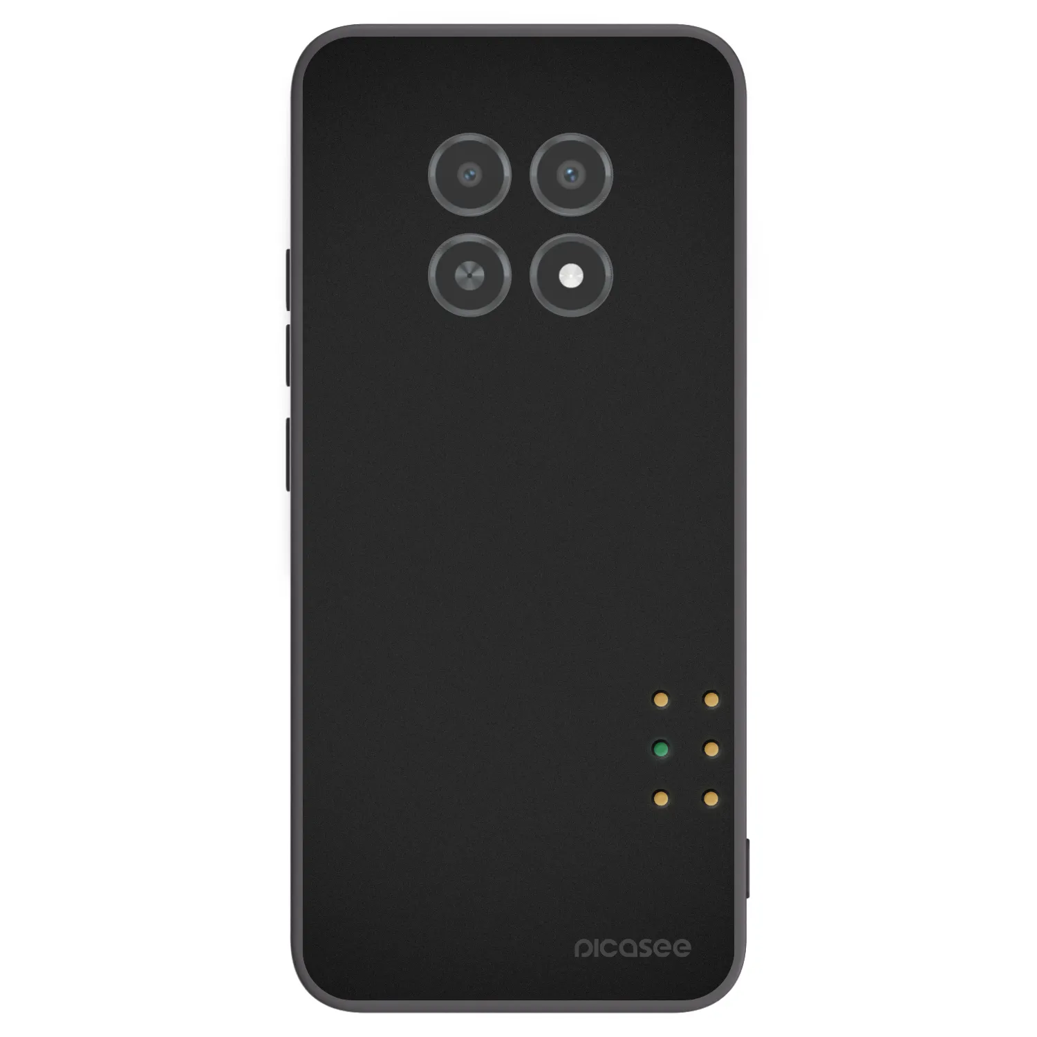 Picasee silikonový černý obal pro Realme 12X - Pulse