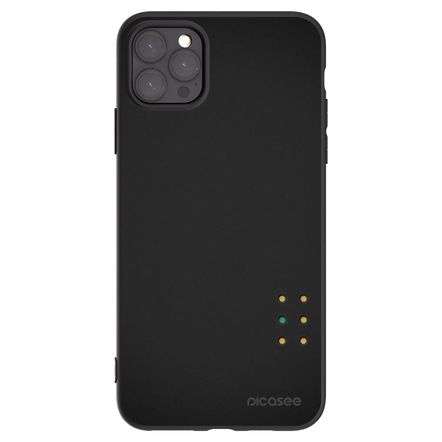 Picasee silikonový černý obal pro Apple iPhone 11 Pro Max - Pulse