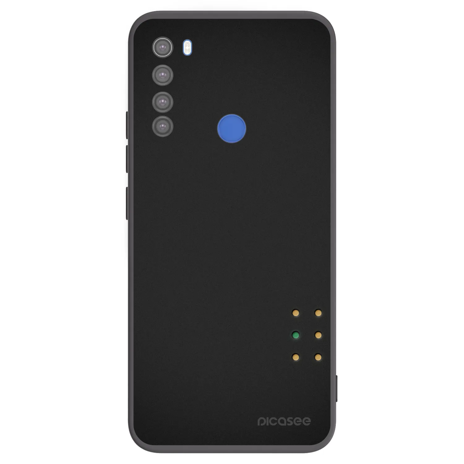 Picasee silikonový černý obal pro Xiaomi Redmi Note 8T - Pulse