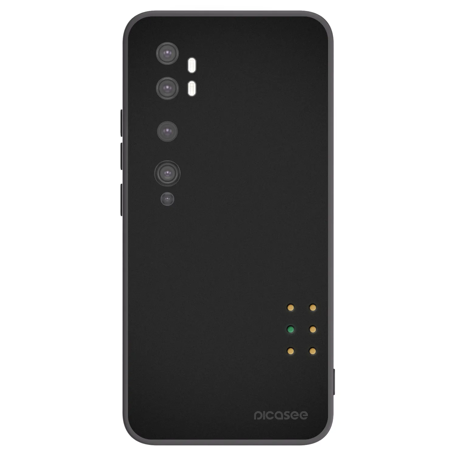 Picasee silikonový černý obal pro Xiaomi Mi Note 10 (Pro) - Pulse