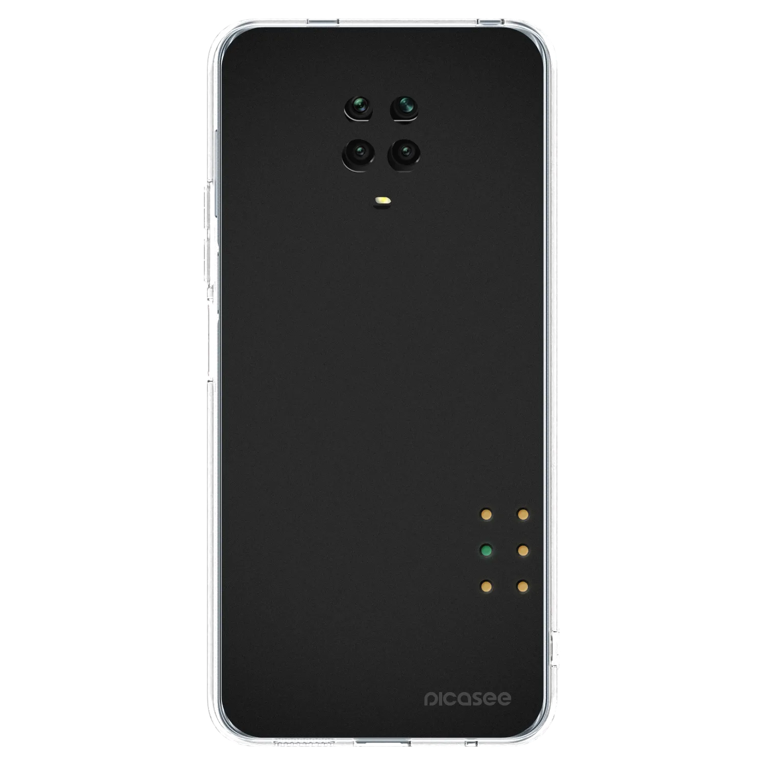 Picasee silikonový průhledný obal pro Xiaomi Redmi Note 9 Pro - Pulse
