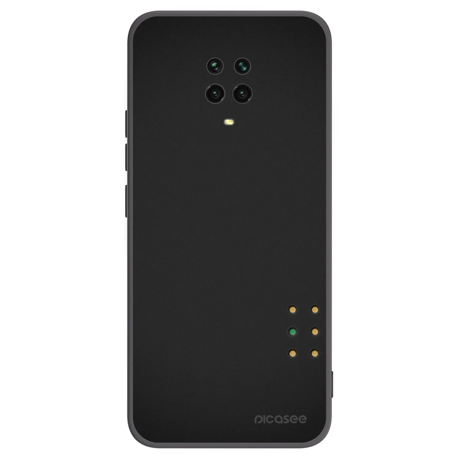 Picasee silikonový černý obal pro Xiaomi Redmi Note 9 Pro - Pulse