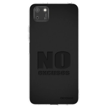 Picasee silikonový průhledný obal pro Huawei Y5P - No Excuses