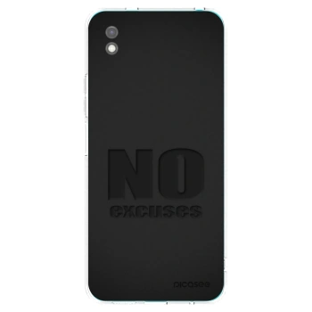 Picasee silikonový černý obal pro Xiaomi Redmi 9A - No Excuses