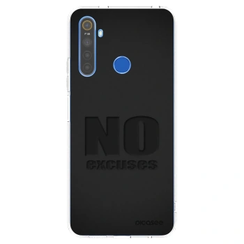 Picasee silikonový průhledný obal pro Realme 5 - No Excuses