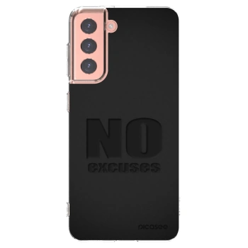 Picasee silikonový průhledný obal pro Samsung Galaxy S21 5G G991B - No Excuses