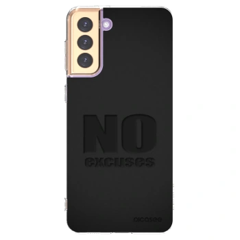 Picasee silikonový průhledný obal pro Samsung Galaxy S21+ 5G G996F - No Excuses