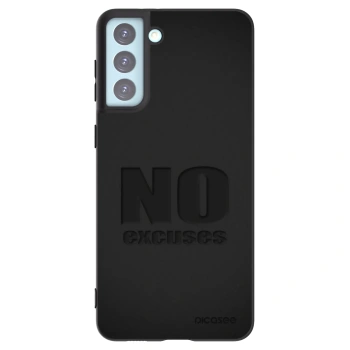 Picasee silikonový černý obal pro Samsung Galaxy S21+ 5G G996F - No Excuses