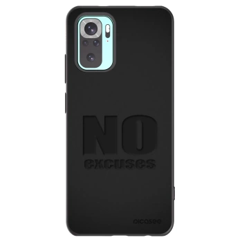 Picasee silikonový černý obal pro Xiaomi Redmi Note 10 Pro - No Excuses