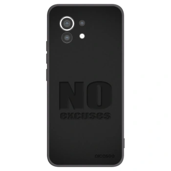 Picasee silikonový černý obal pro Xiaomi Mi 11 - No Excuses